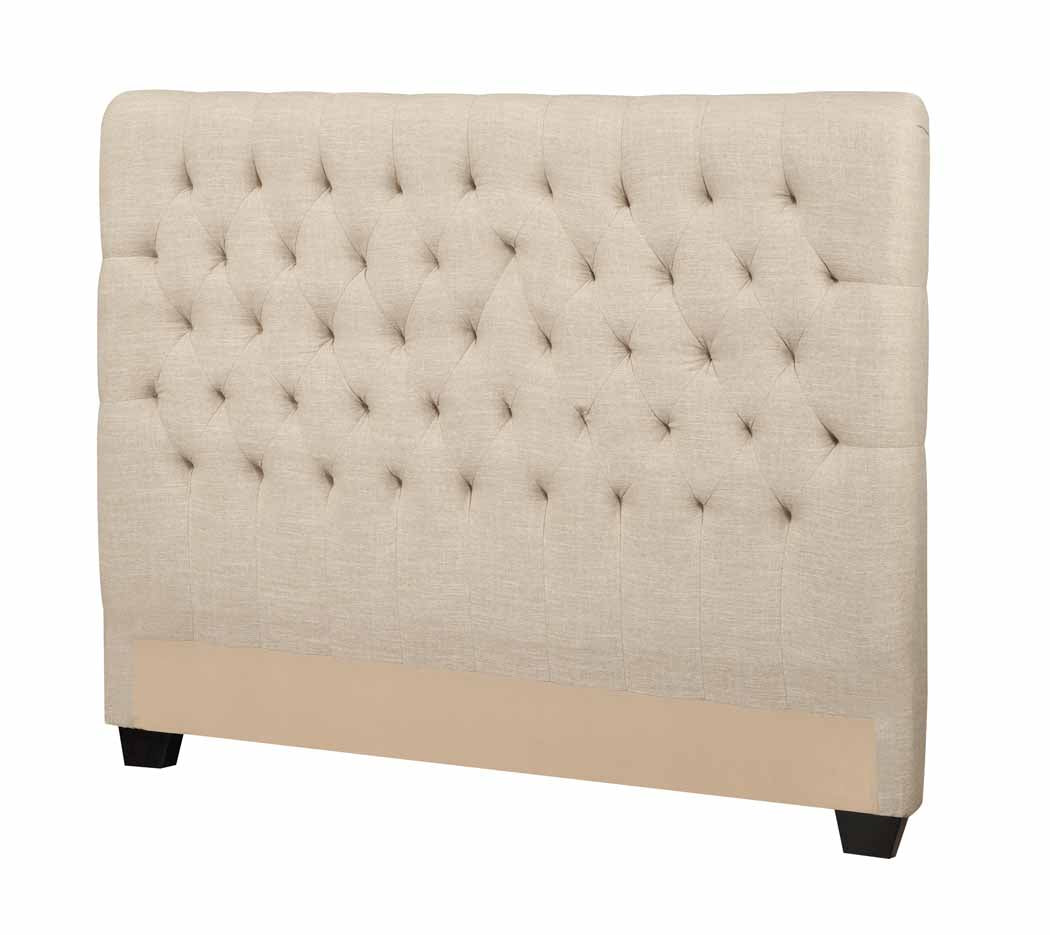 Chloe Upholstered California King Panel Headboard Oatmeal