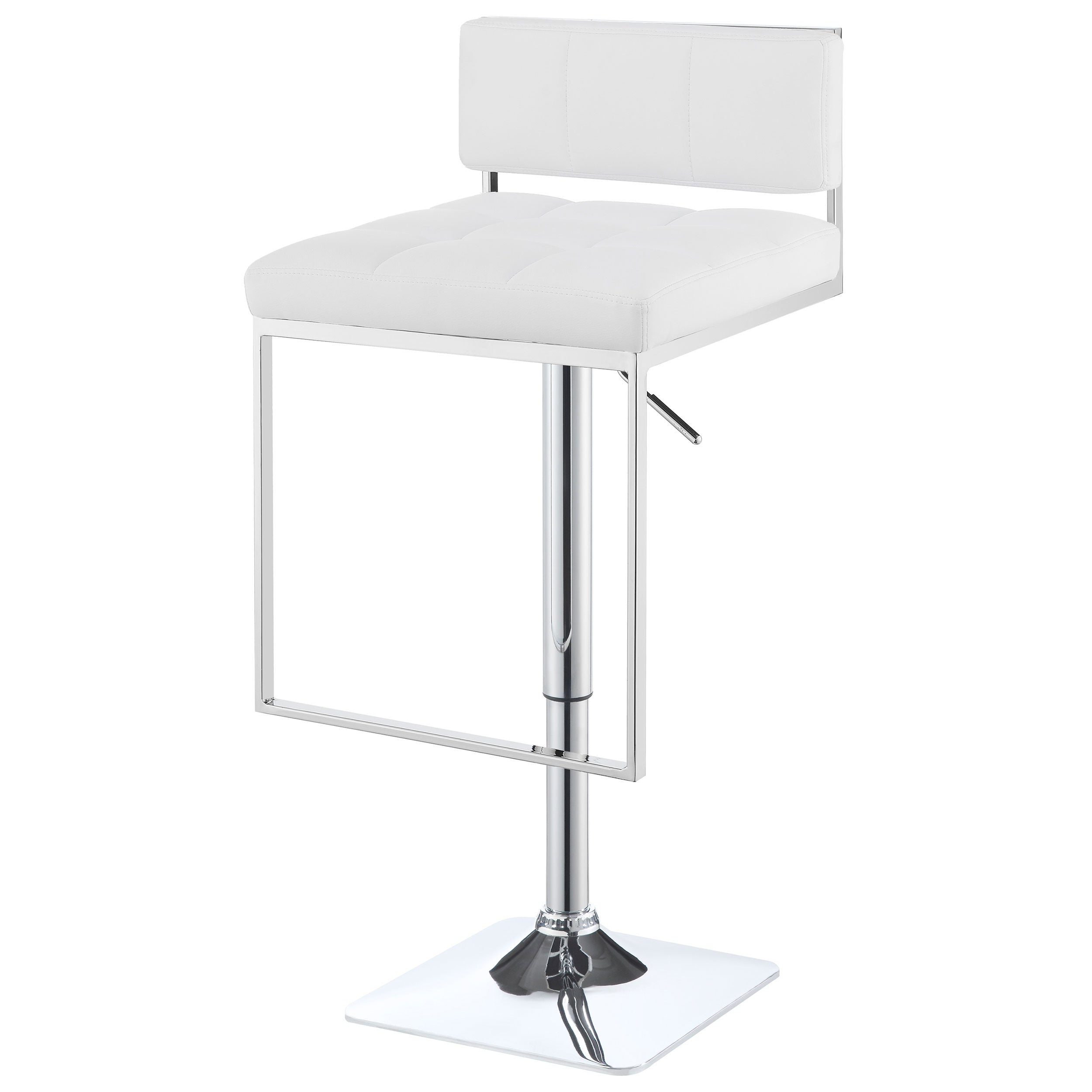 Alameda Adjustable Bar Stool Chrome and Black / Grey