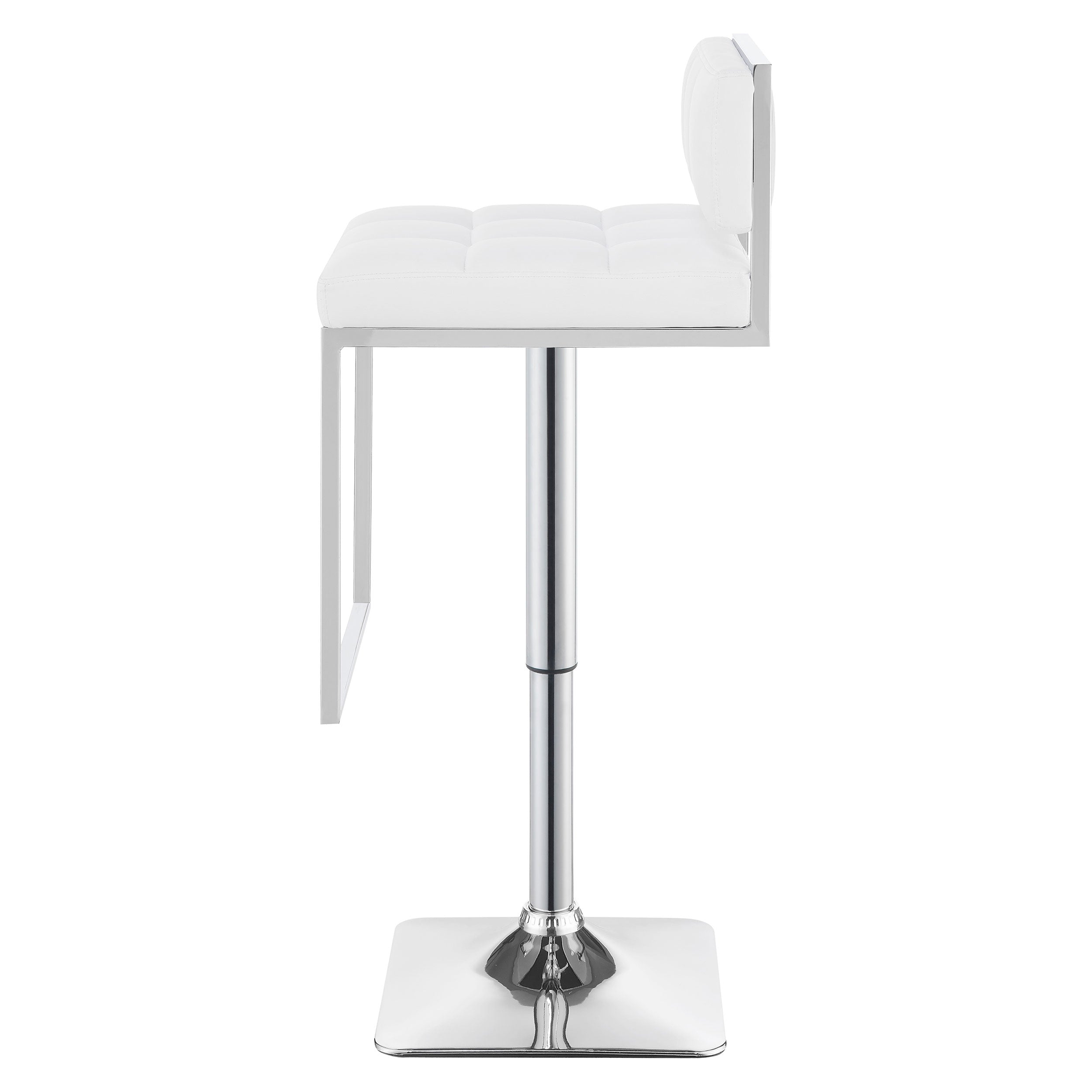 Alameda Adjustable Bar Stool Chrome and Black / Grey