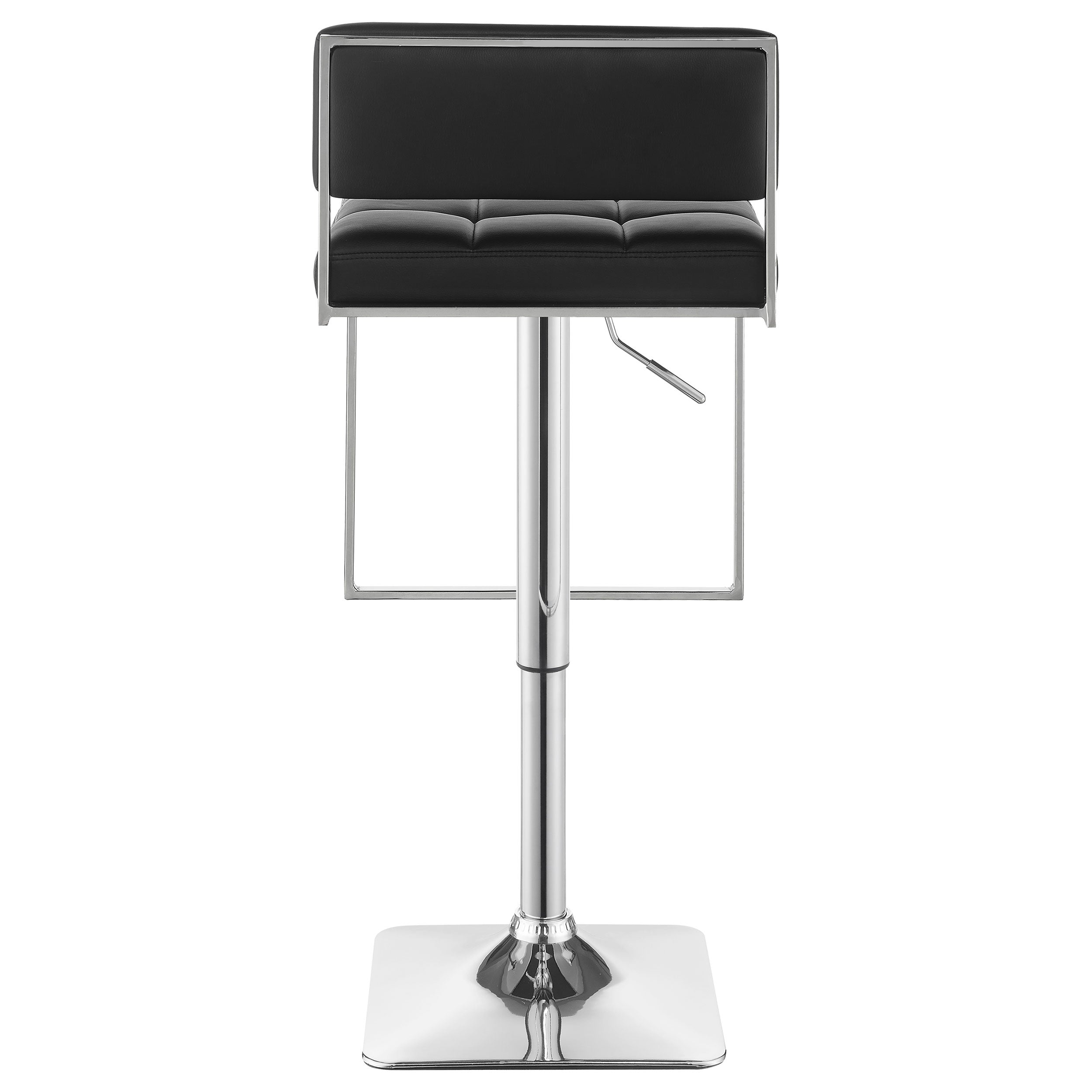 Alameda Adjustable Bar Stool Chrome and Black / Grey