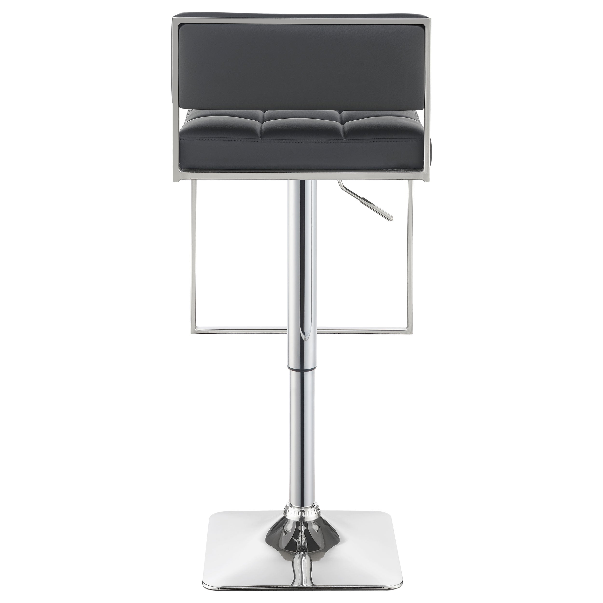 Alameda Adjustable Bar Stool Chrome and Black / Grey