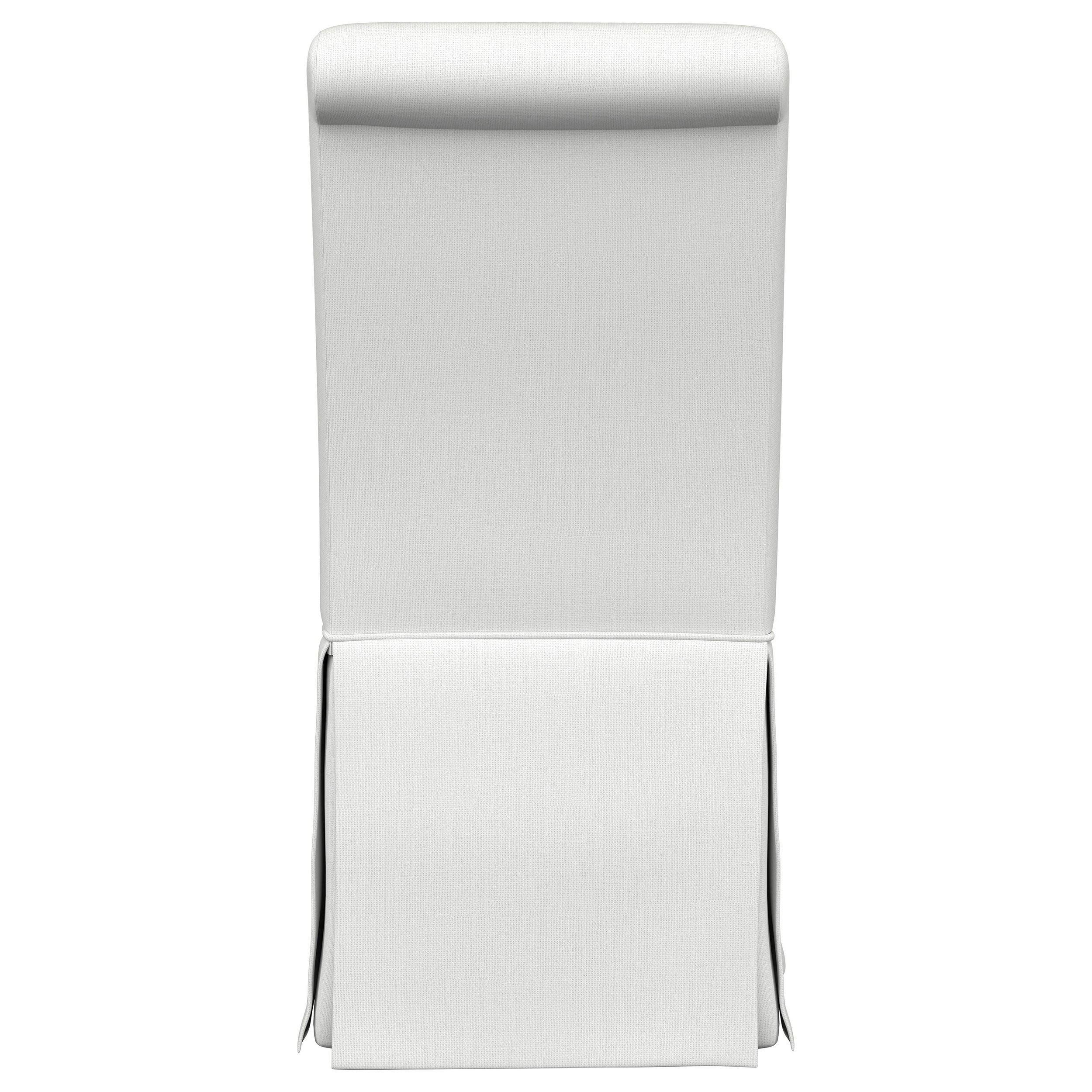 Shawna Upholstered Skirted Side Chair Light Grey (Set of 2)