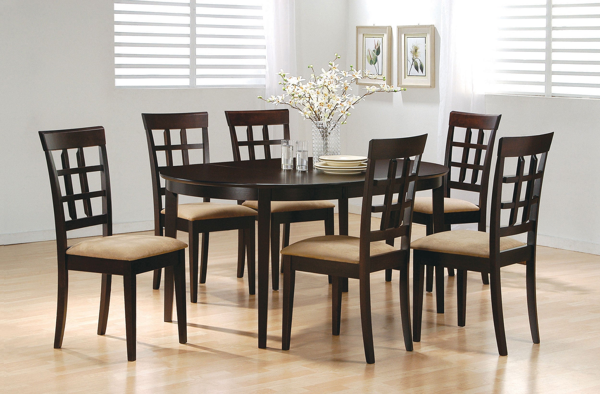 Gabriel Square Counter Height Dining Set Cappuccino