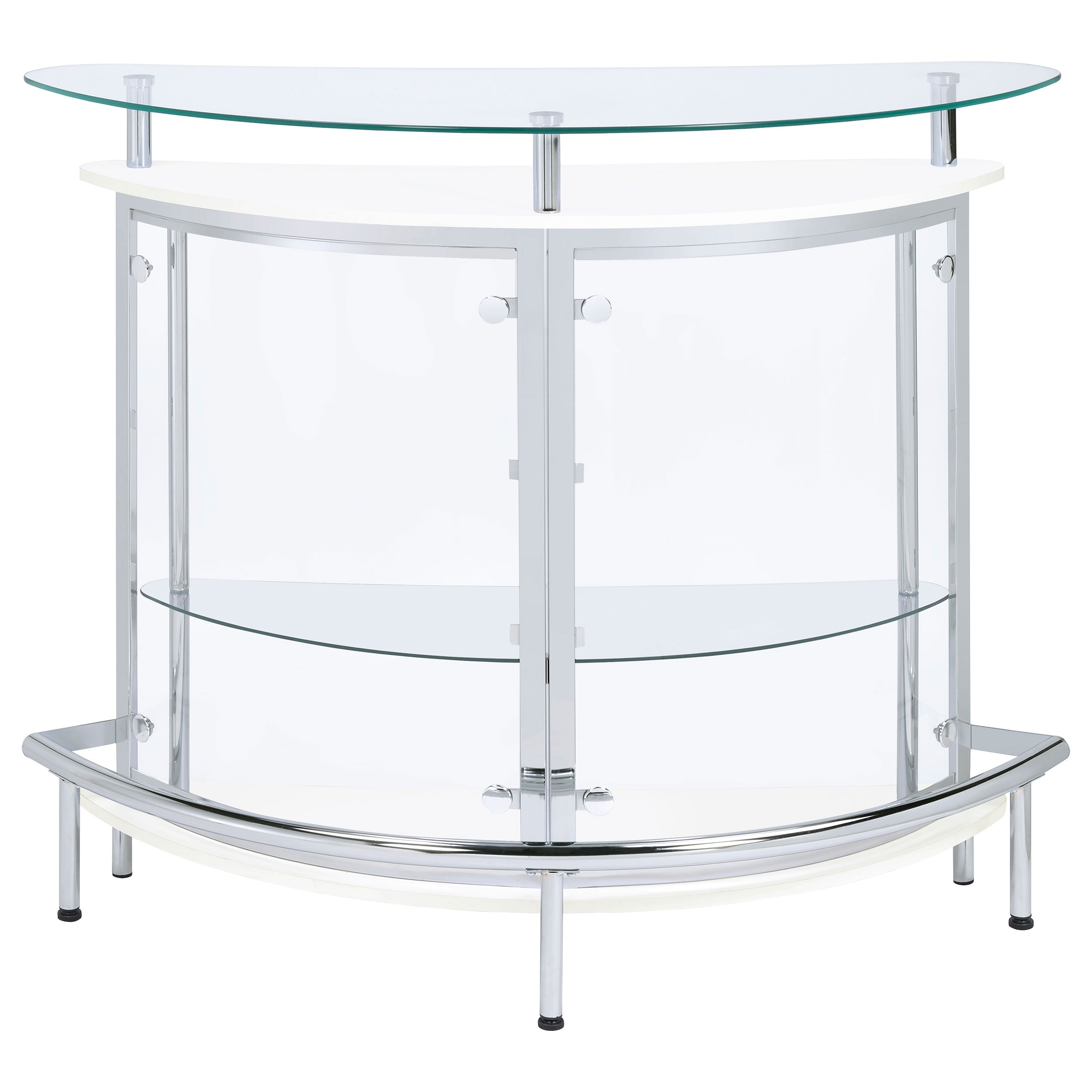 Amarillo Freestanding Glass Top Home Bar Wine Cabinet