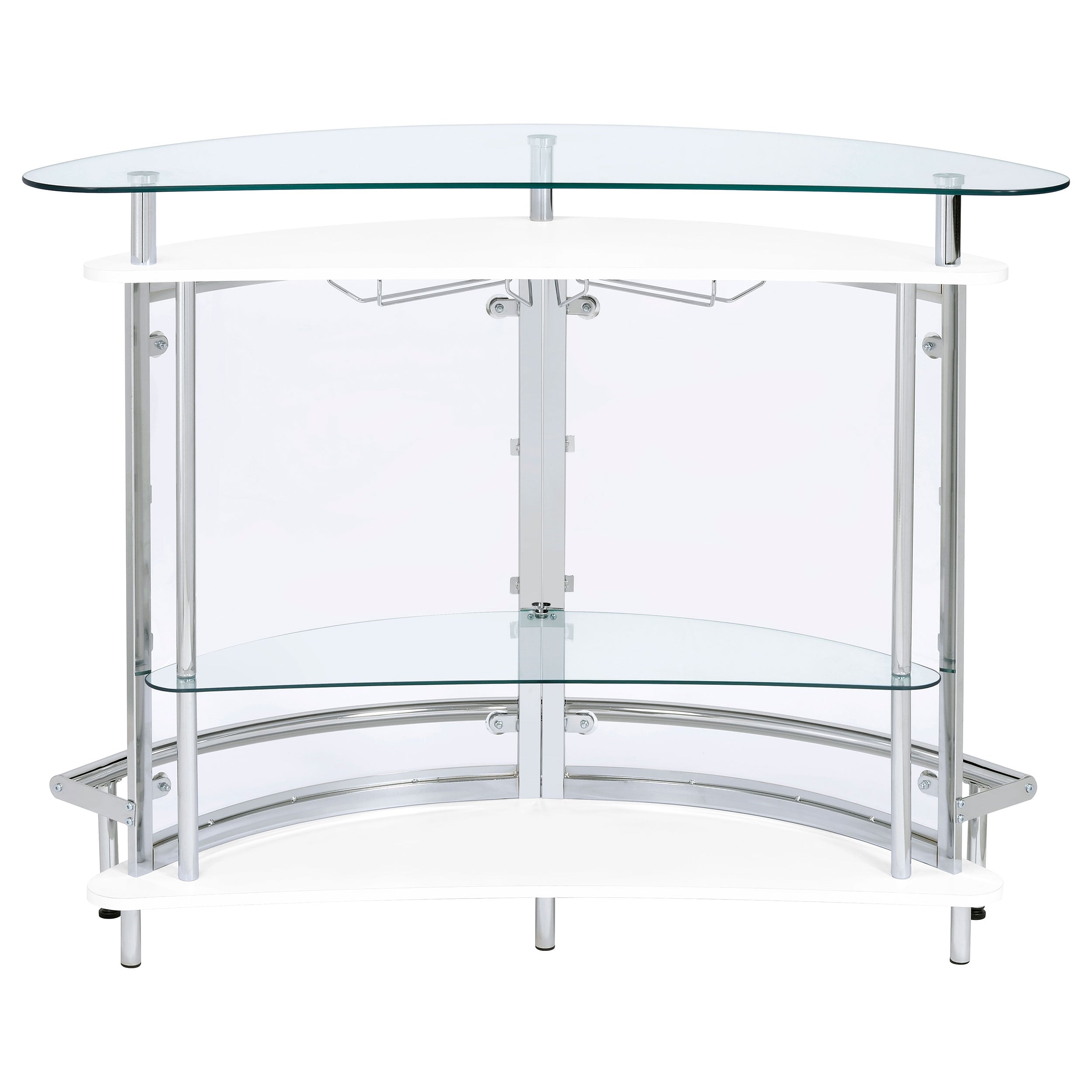 Amarillo Freestanding Glass Top Home Bar Wine Cabinet