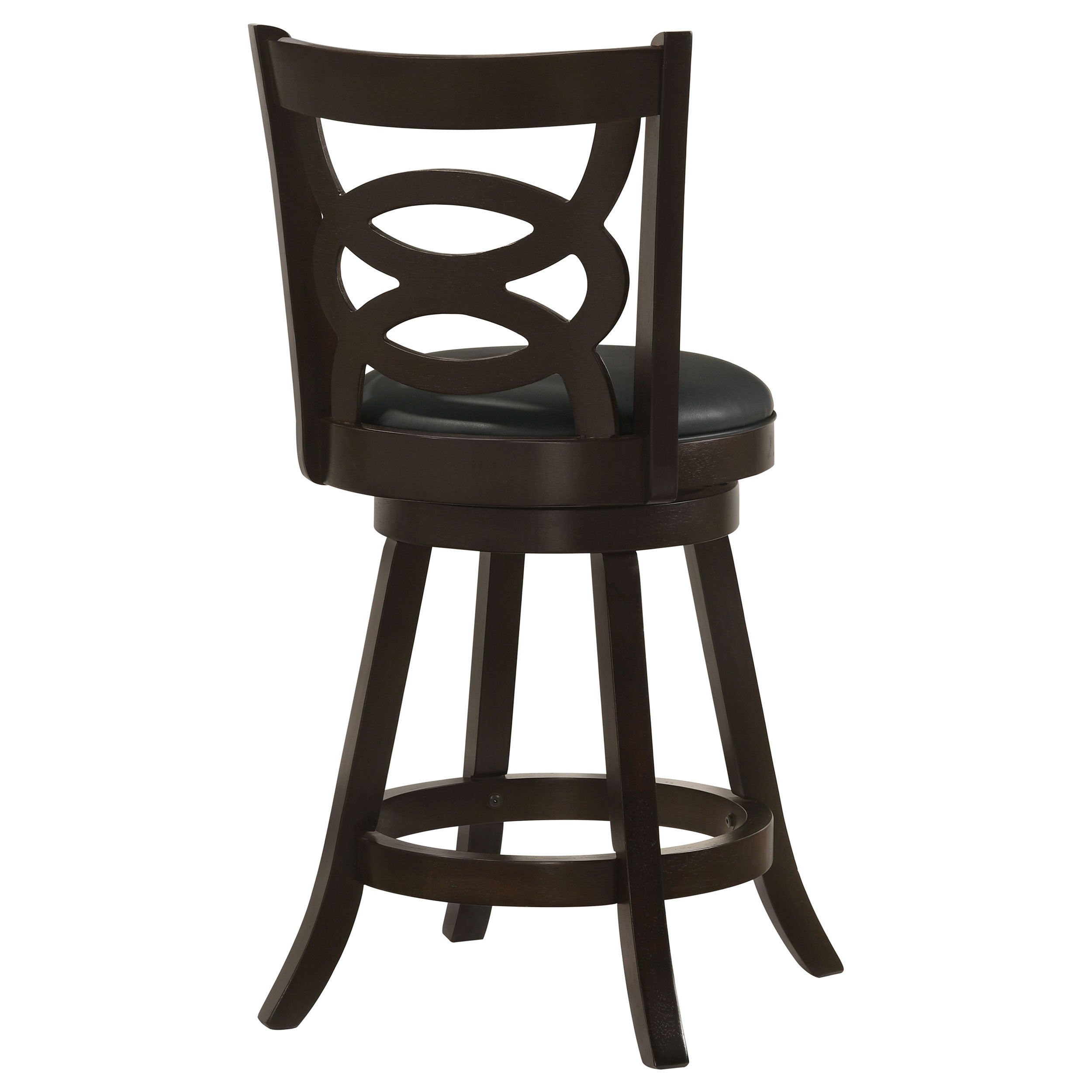 Calecita Wood Swivel Bar / Counter Stool Cappuccino (Set of 2)