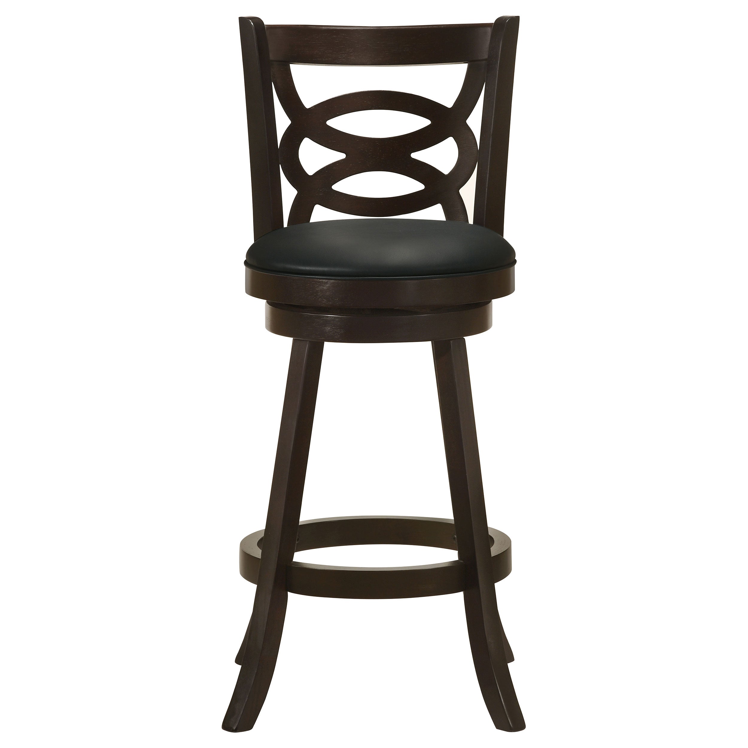 Calecita Wood Swivel Bar / Counter Stool Cappuccino (Set of 2)