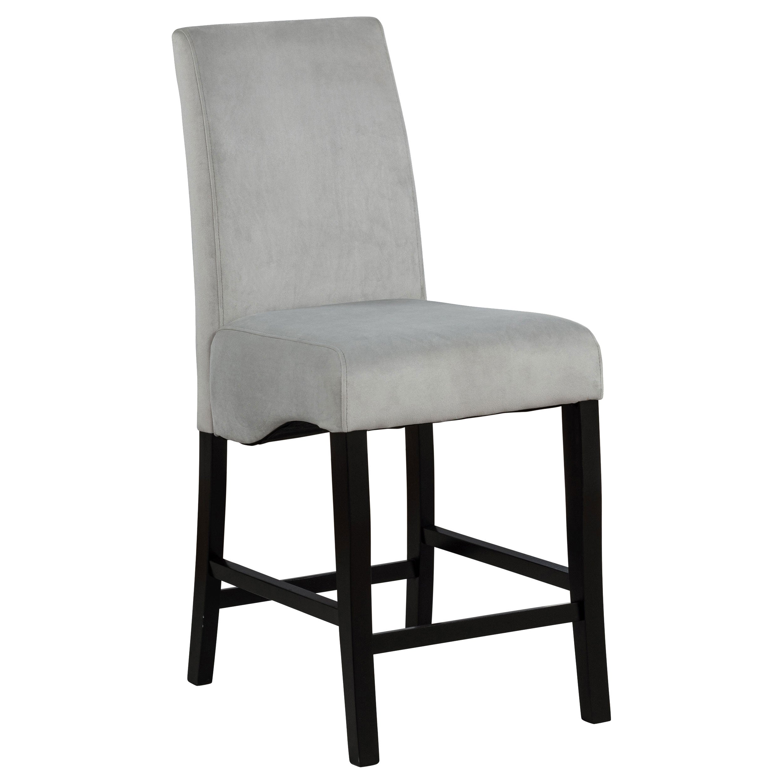 Stanton Velvet Upholstered Counter Chair Grey (Set of 2)