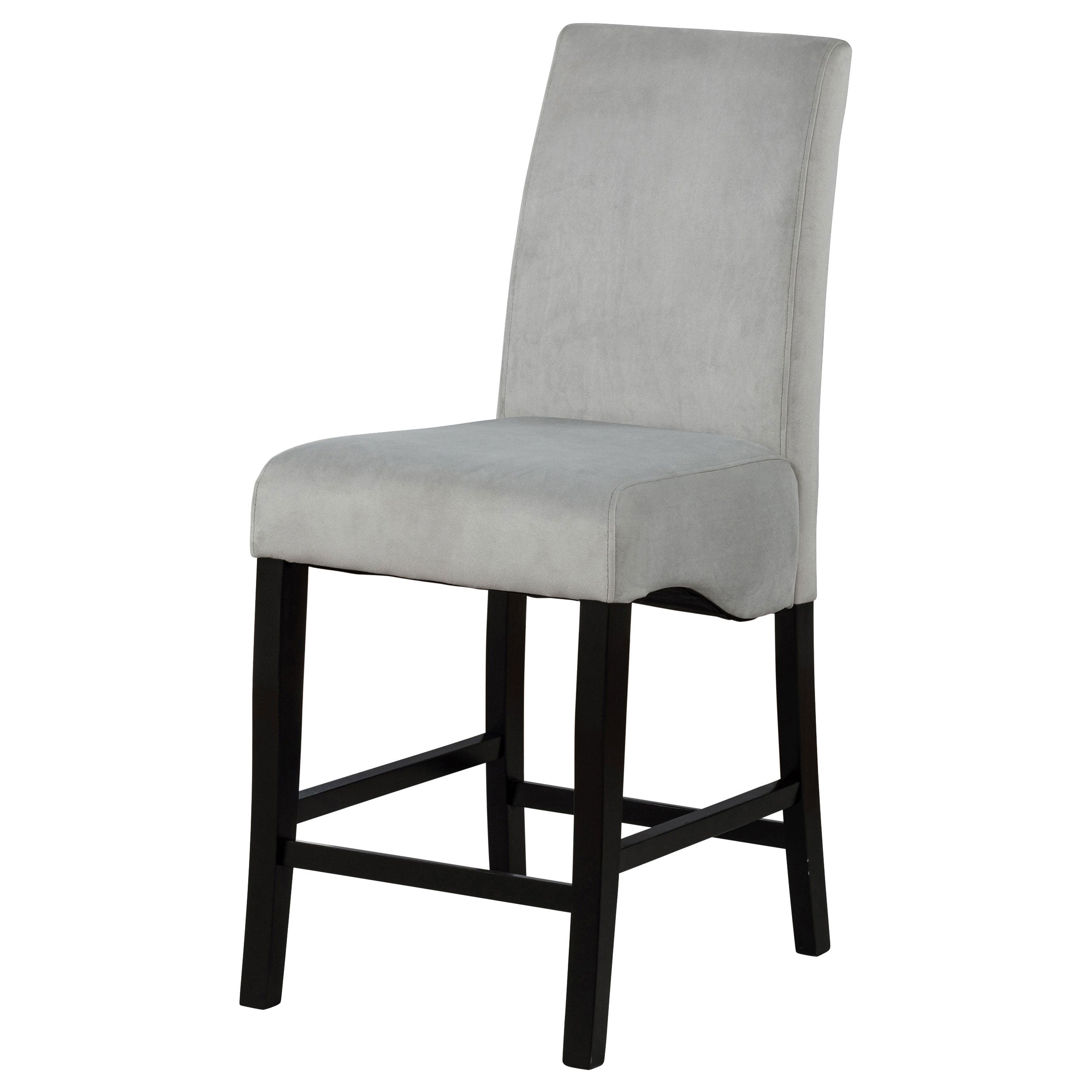Stanton Velvet Upholstered Counter Chair Grey (Set of 2)