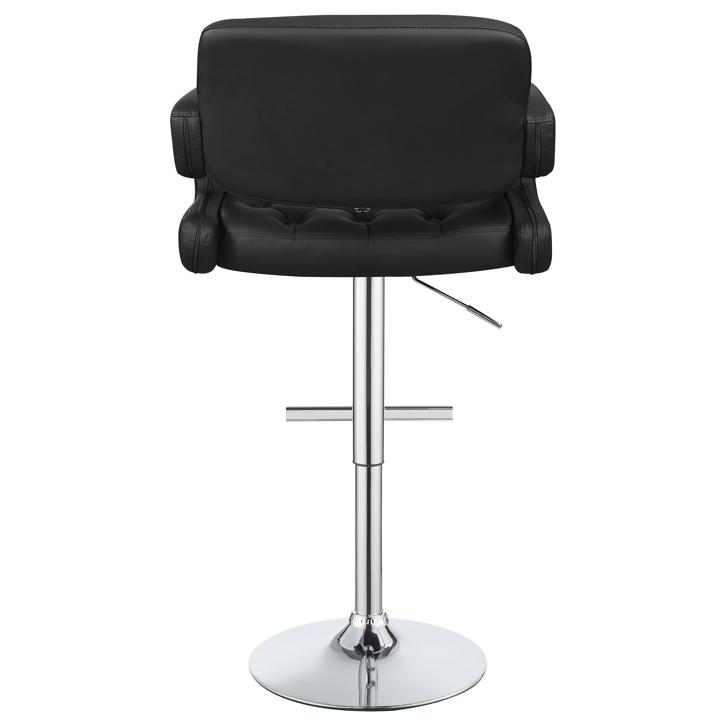 Brandi Adjustable Bar Stool Black / White and Chrome
