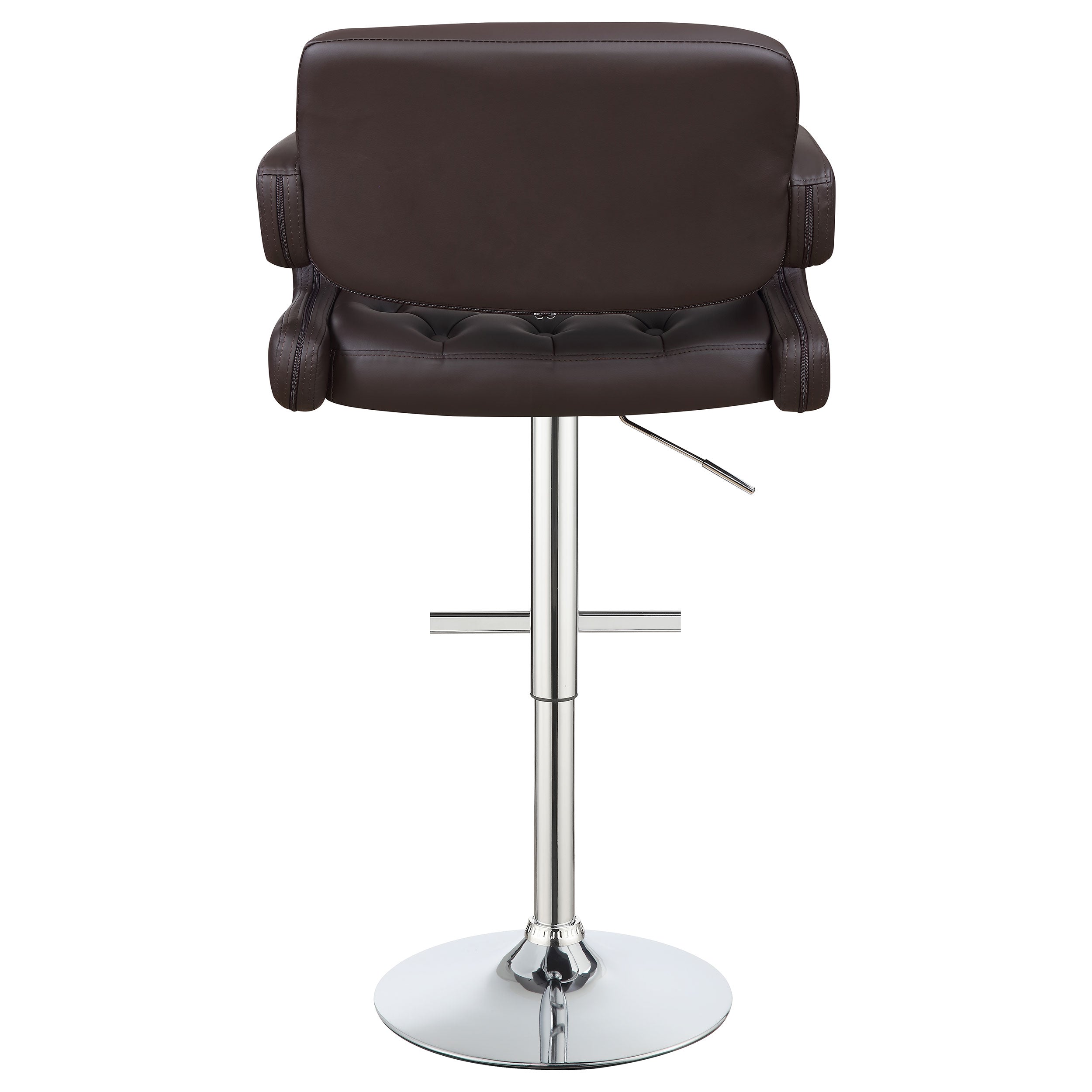 Brandi Adjustable Bar Stool Black / White and Chrome