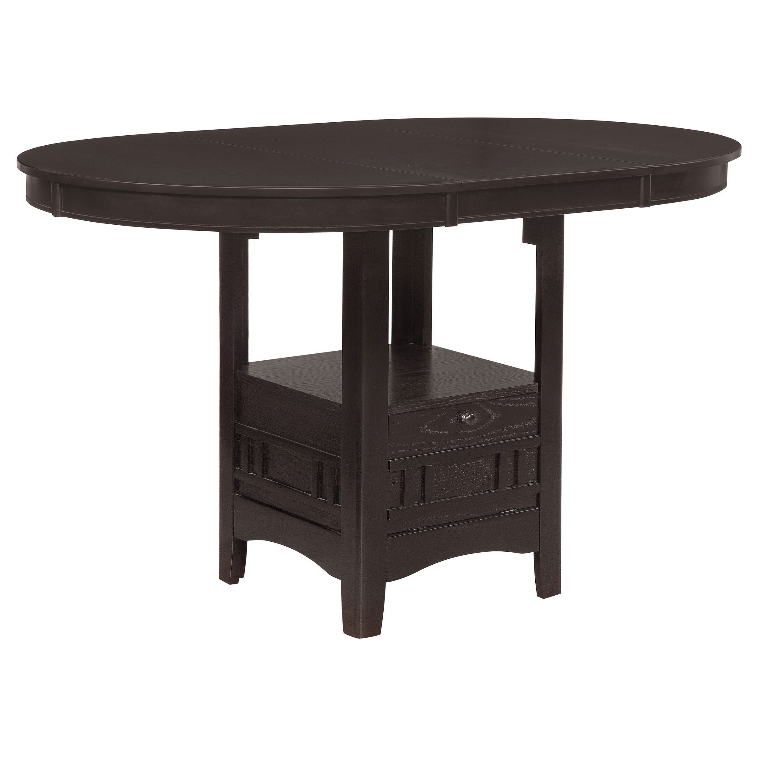 Lavon  Oval Counter Height Dining Set Espresso