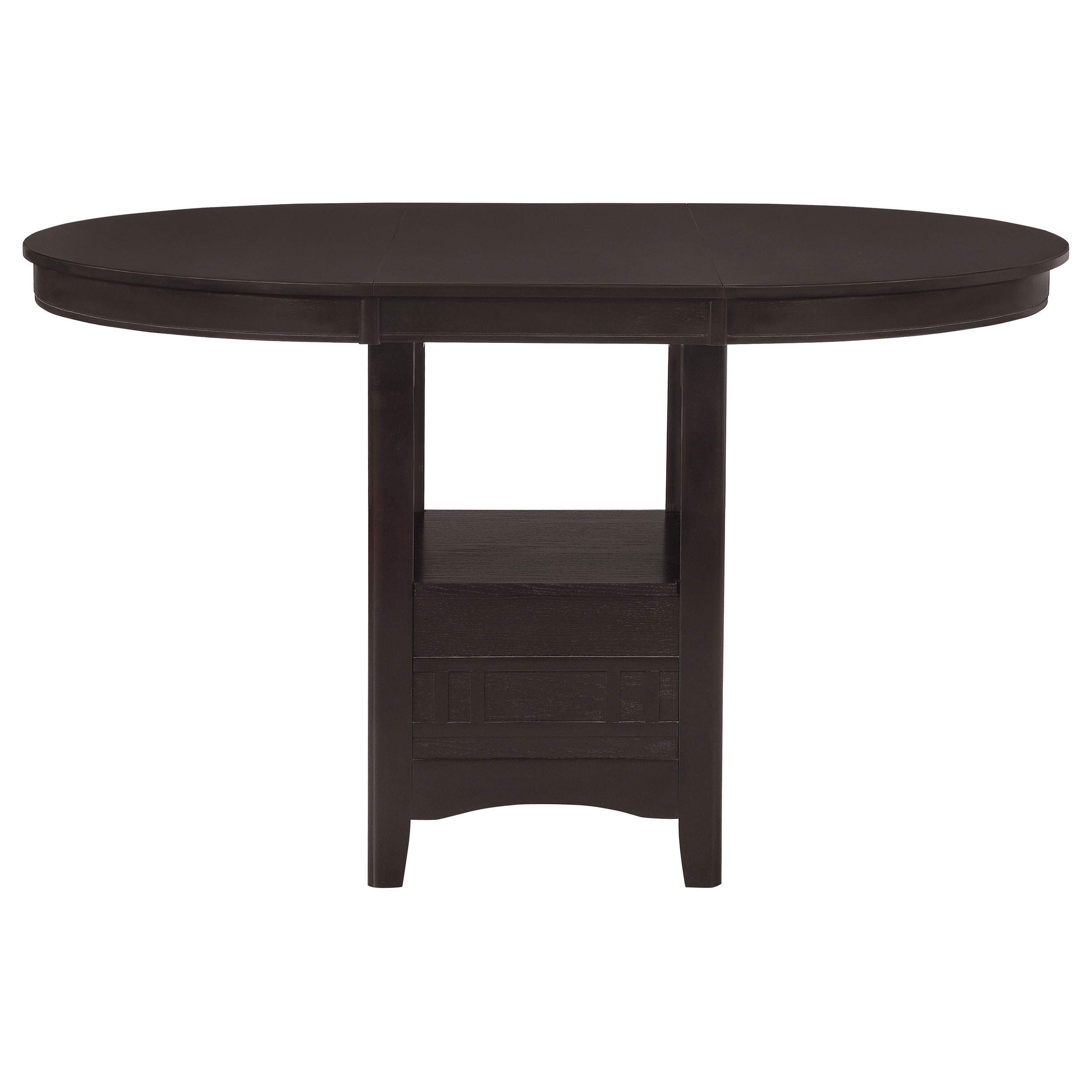 Lavon  Oval Counter Height Dining Set Espresso