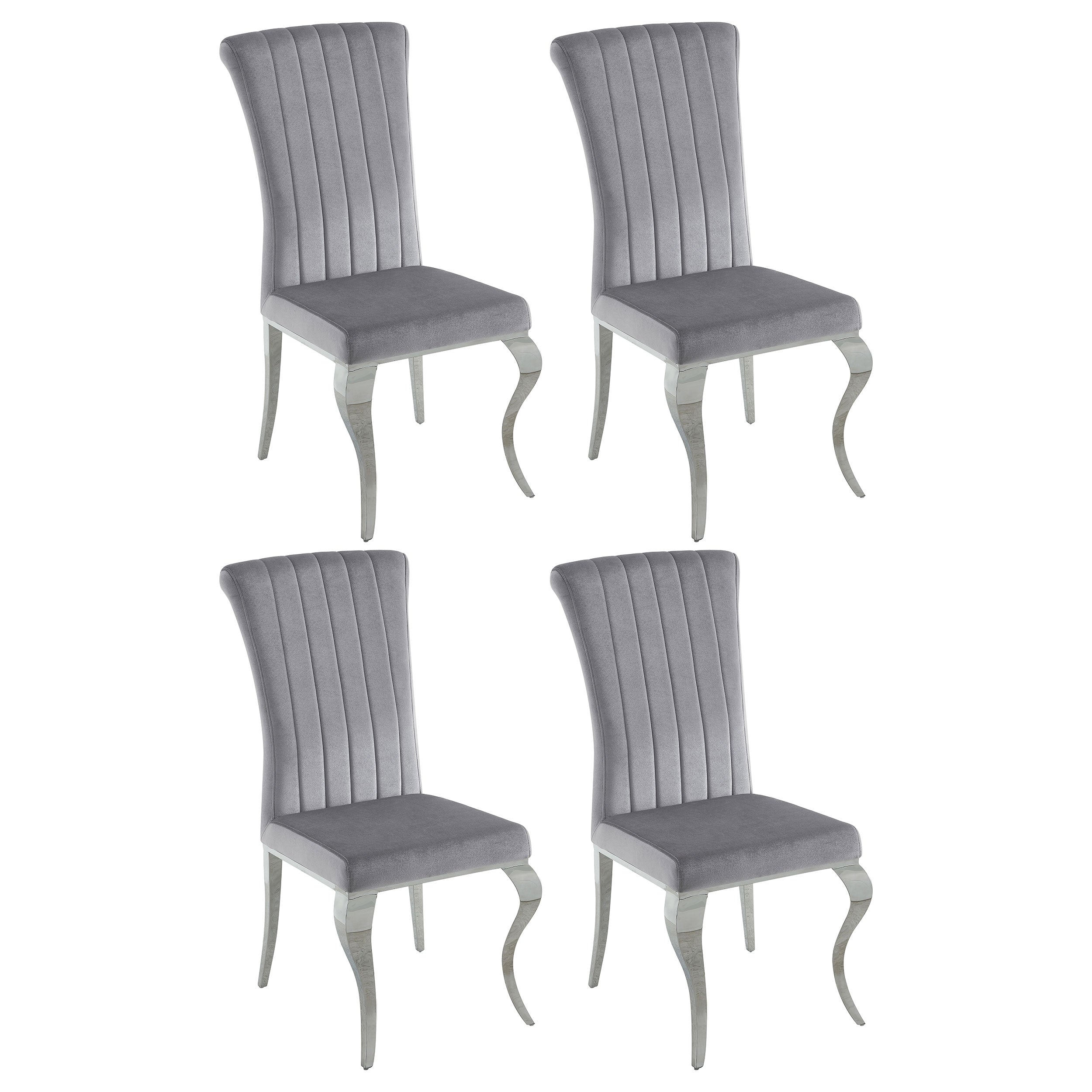 Betty Velvet Upholstered Dining Side Chair (Set of 4)