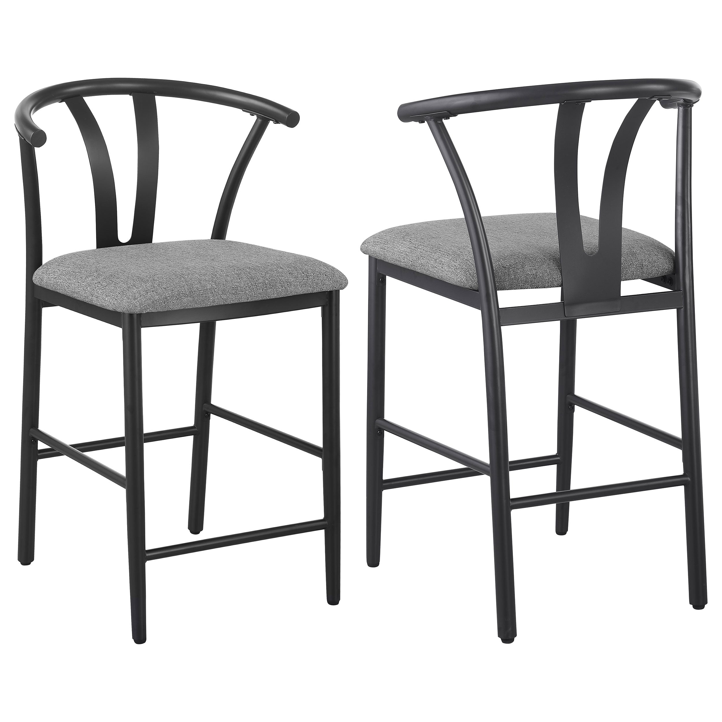 Dolman Counter Height Dining Side Chair Beige (Set of 2)