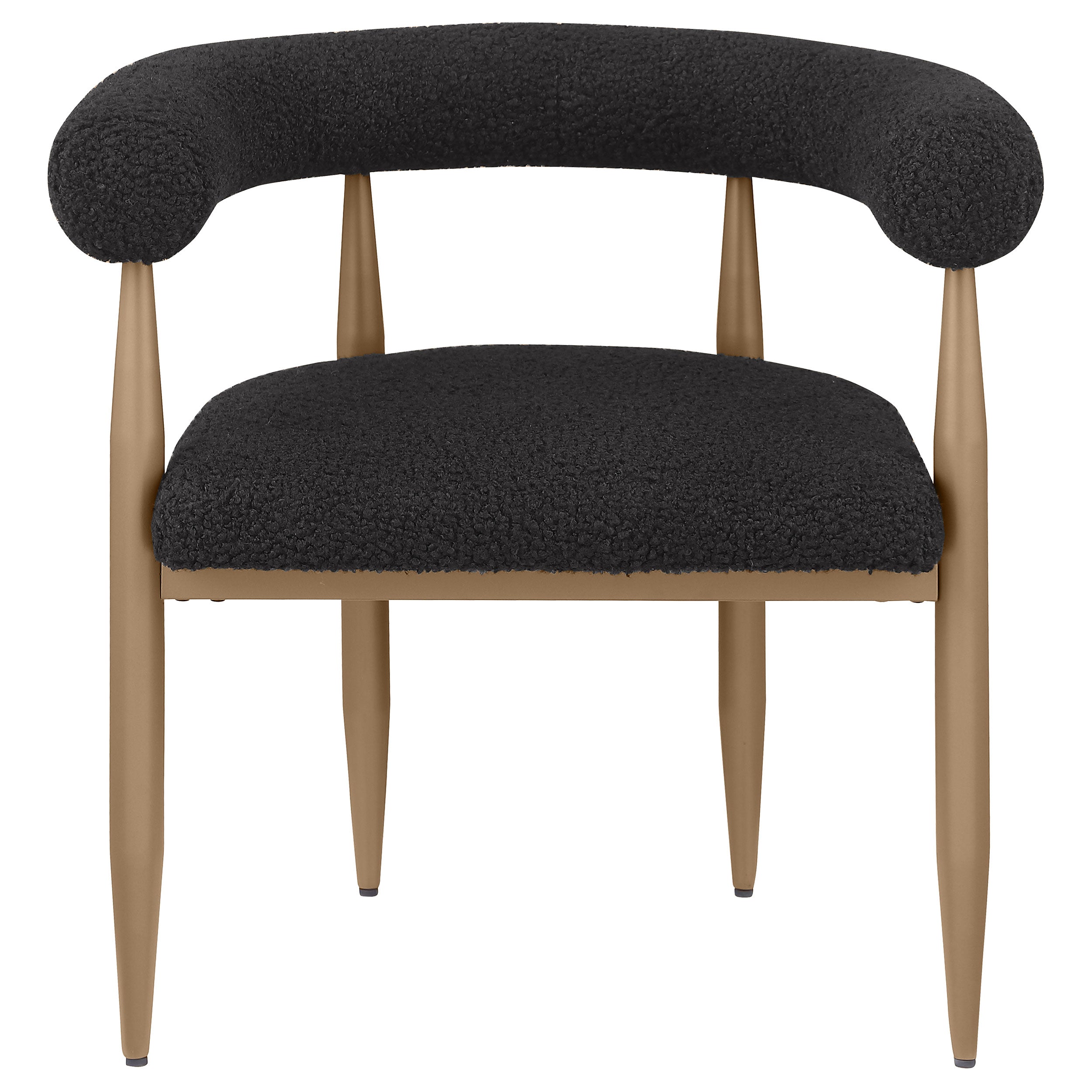 Edson Rectangular Glass Top Dining Table Set Bronze