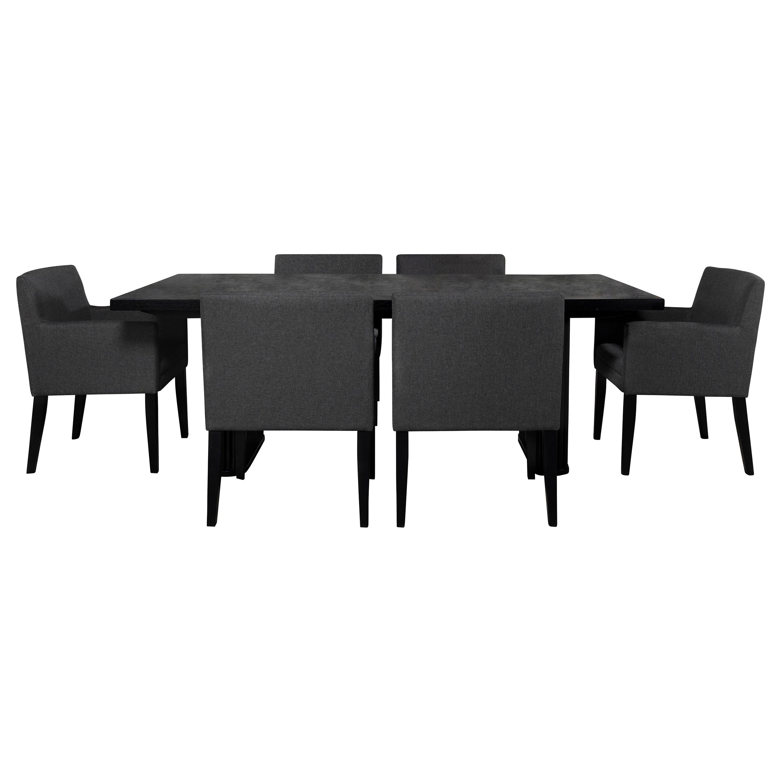 Catherine Rectangular Dining Table Set Black
