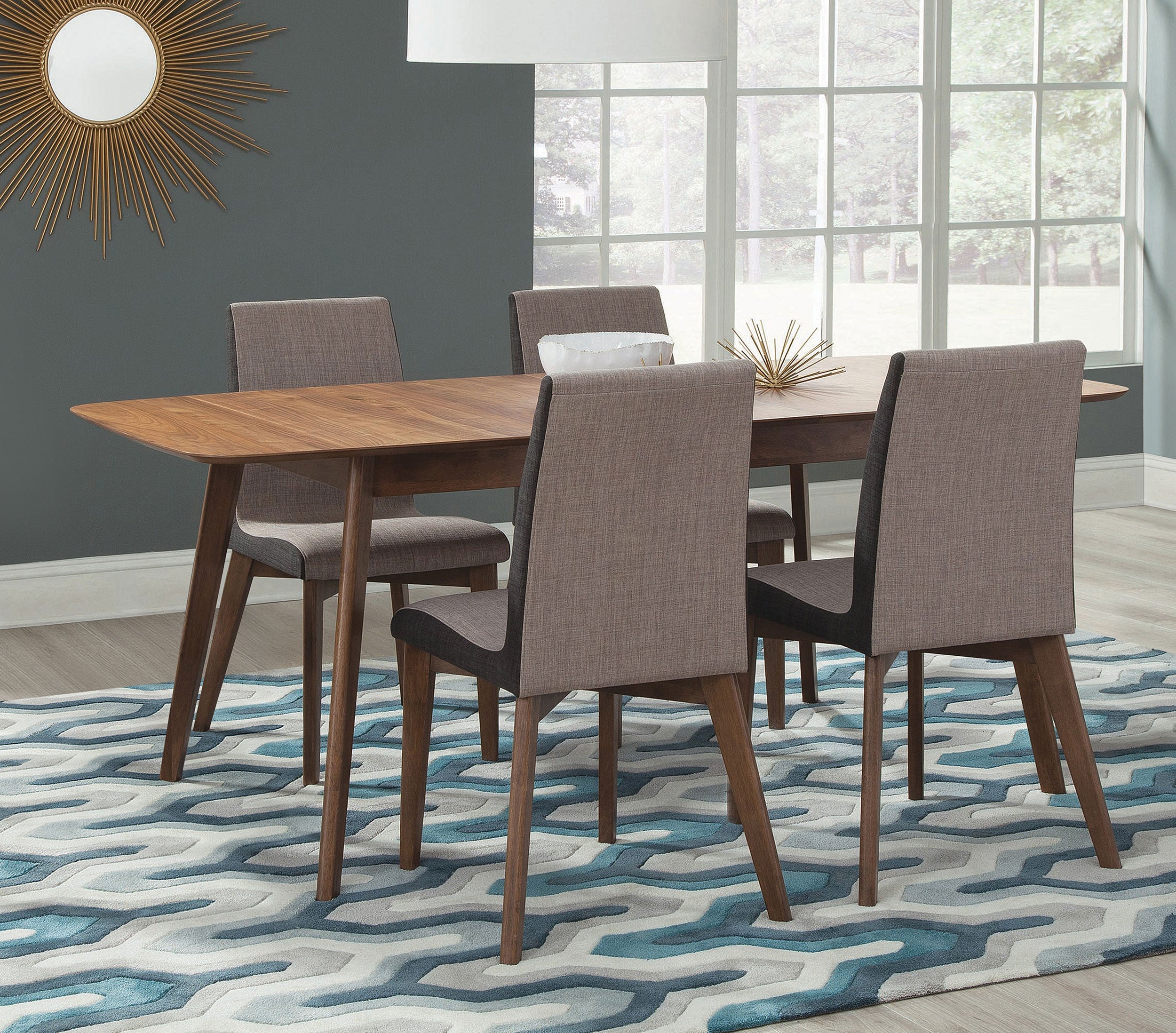 Redbridge  Rectangular Dining Set Natural Walnut