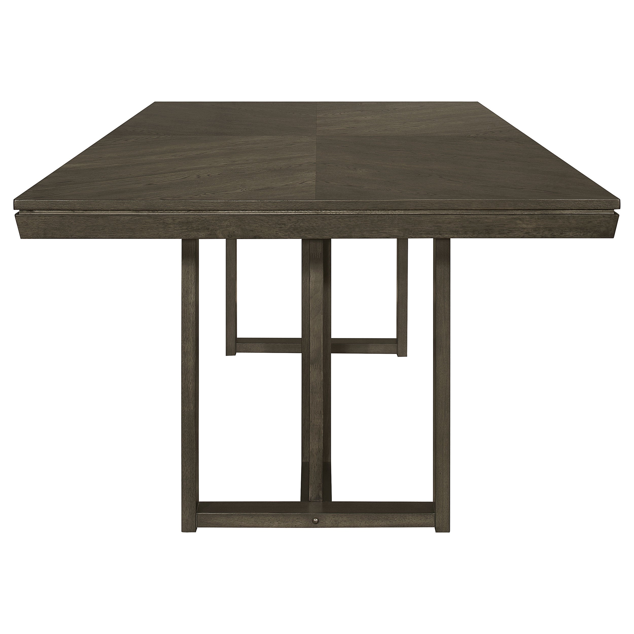 Kelly  Rectangular Dining Table Set Dark Grey