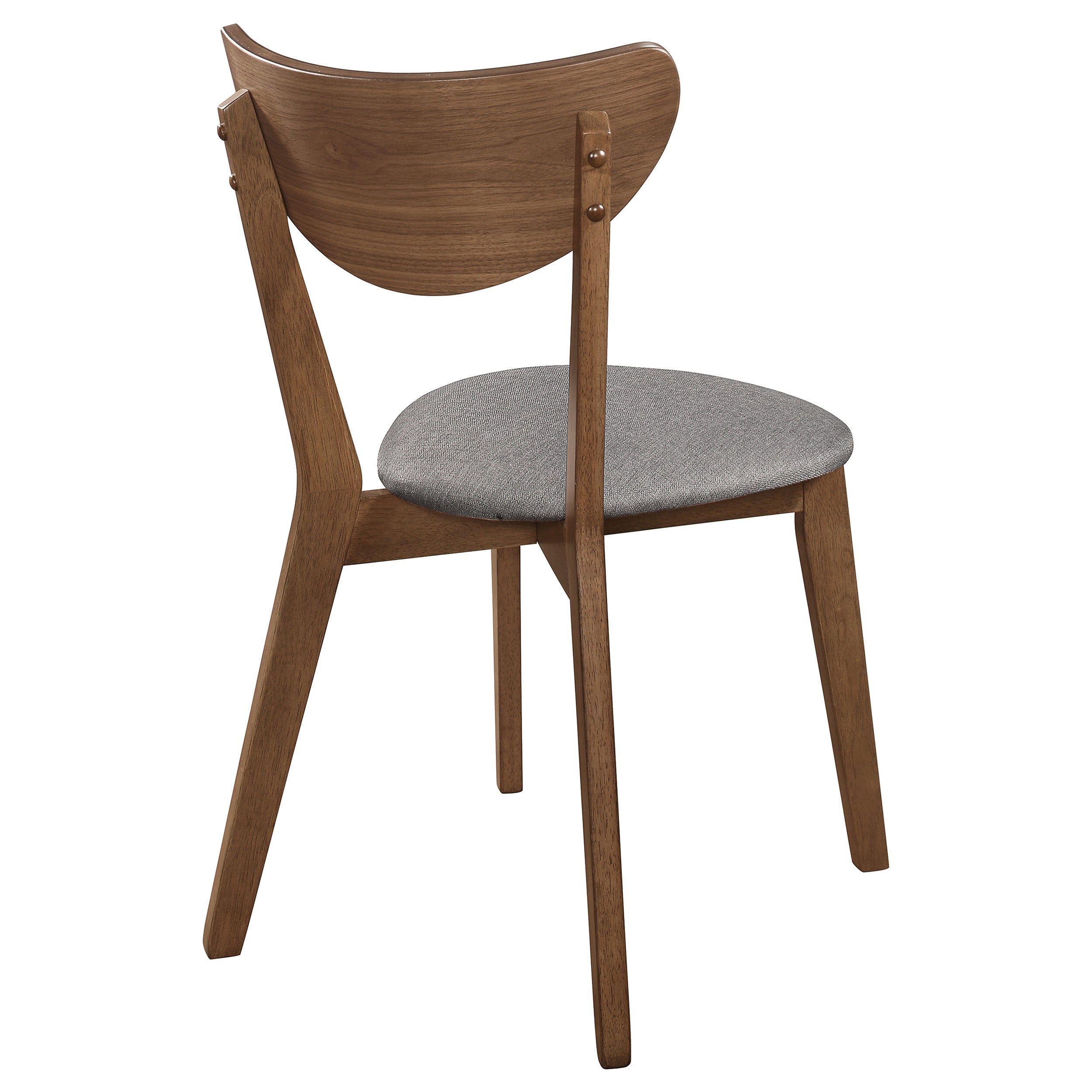 Alfredo Dining Side Chair Grey and Natural Walnut (Set of 2)