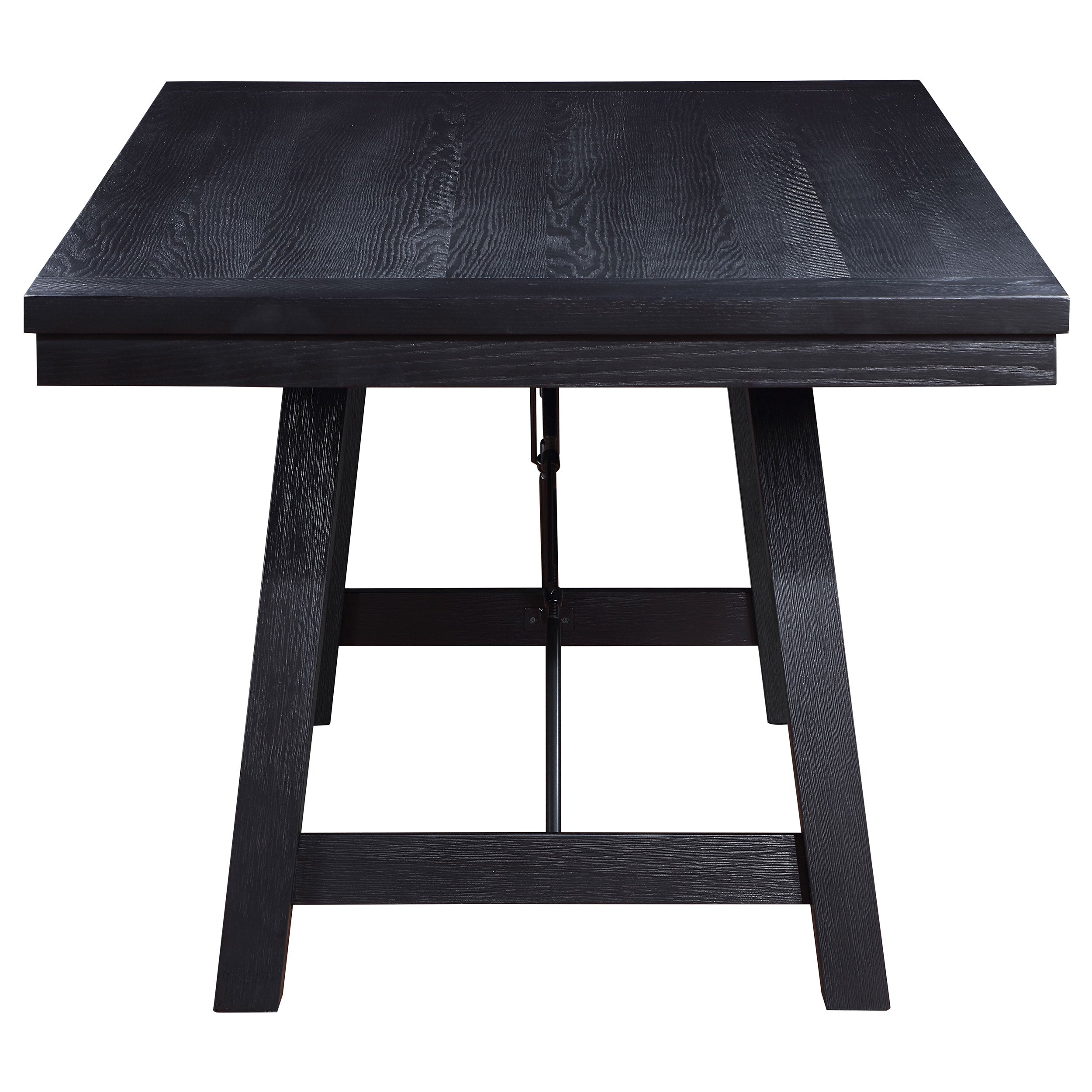 Newport  Rectangular Trestle Dining Table Set Black