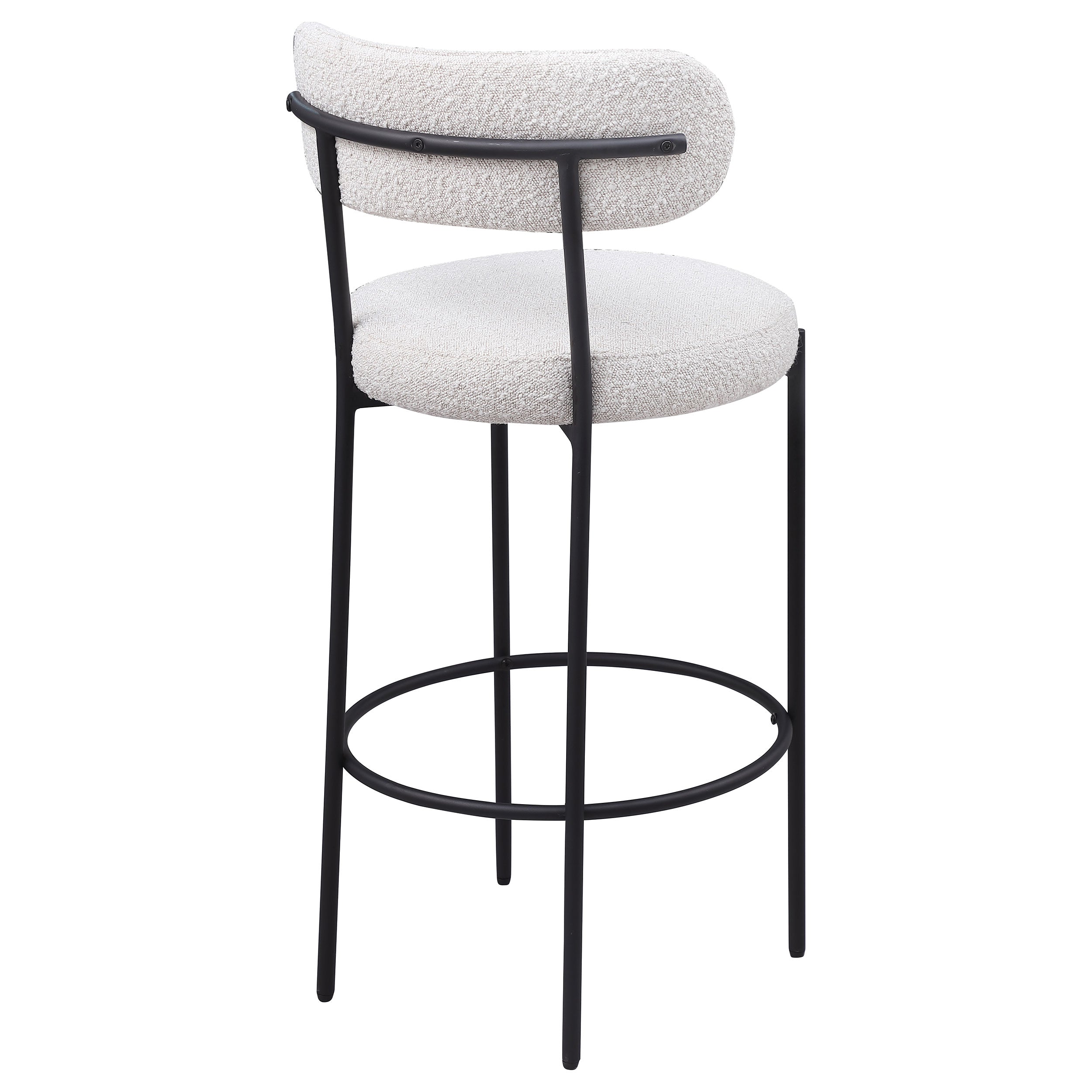 Viola Boucle Upholstered Counter Chair Cream (Set of 2)