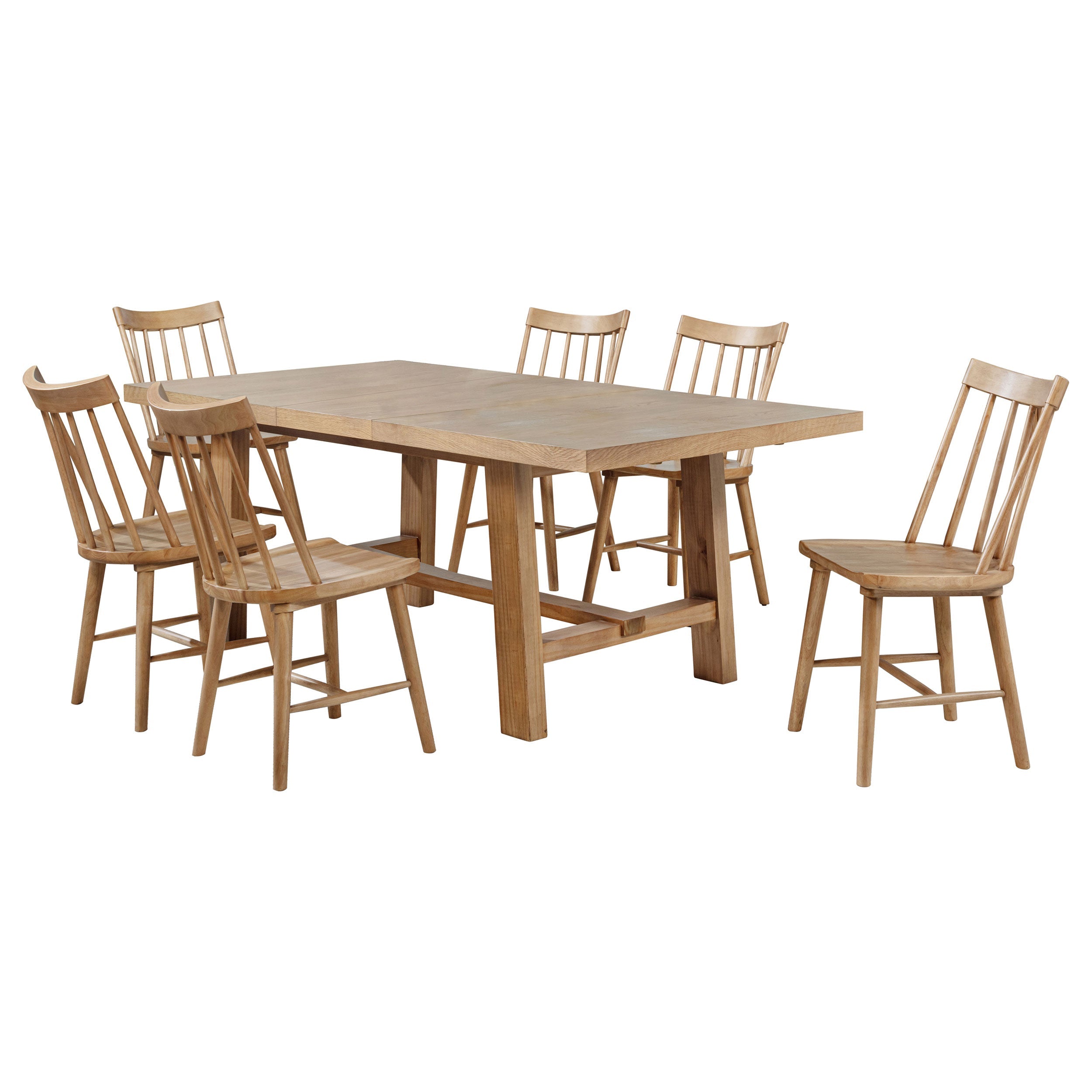 Middleton  Extension Leaf Dining Set Brown and Black