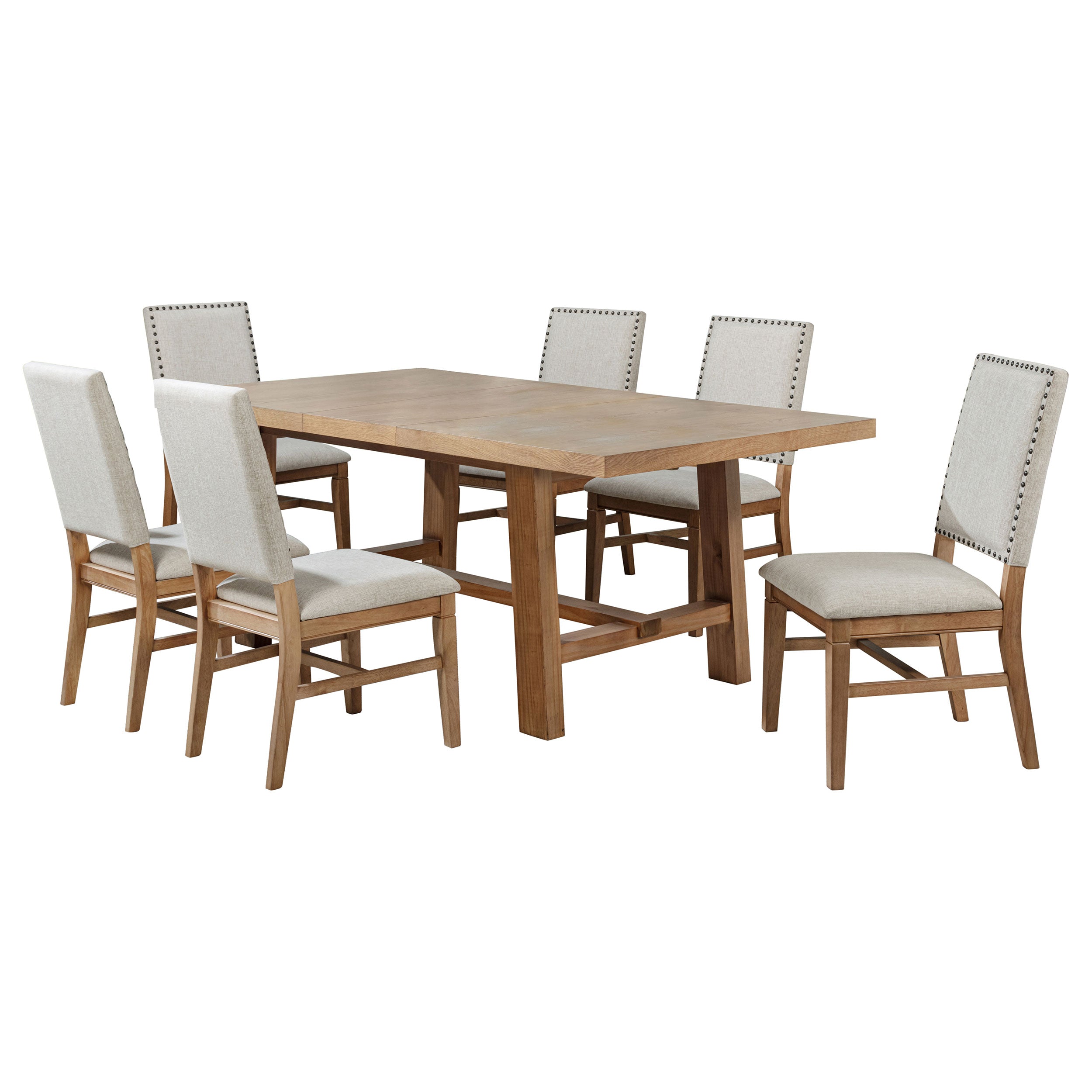 Middleton  Extension Leaf Dining Set Brown and Black