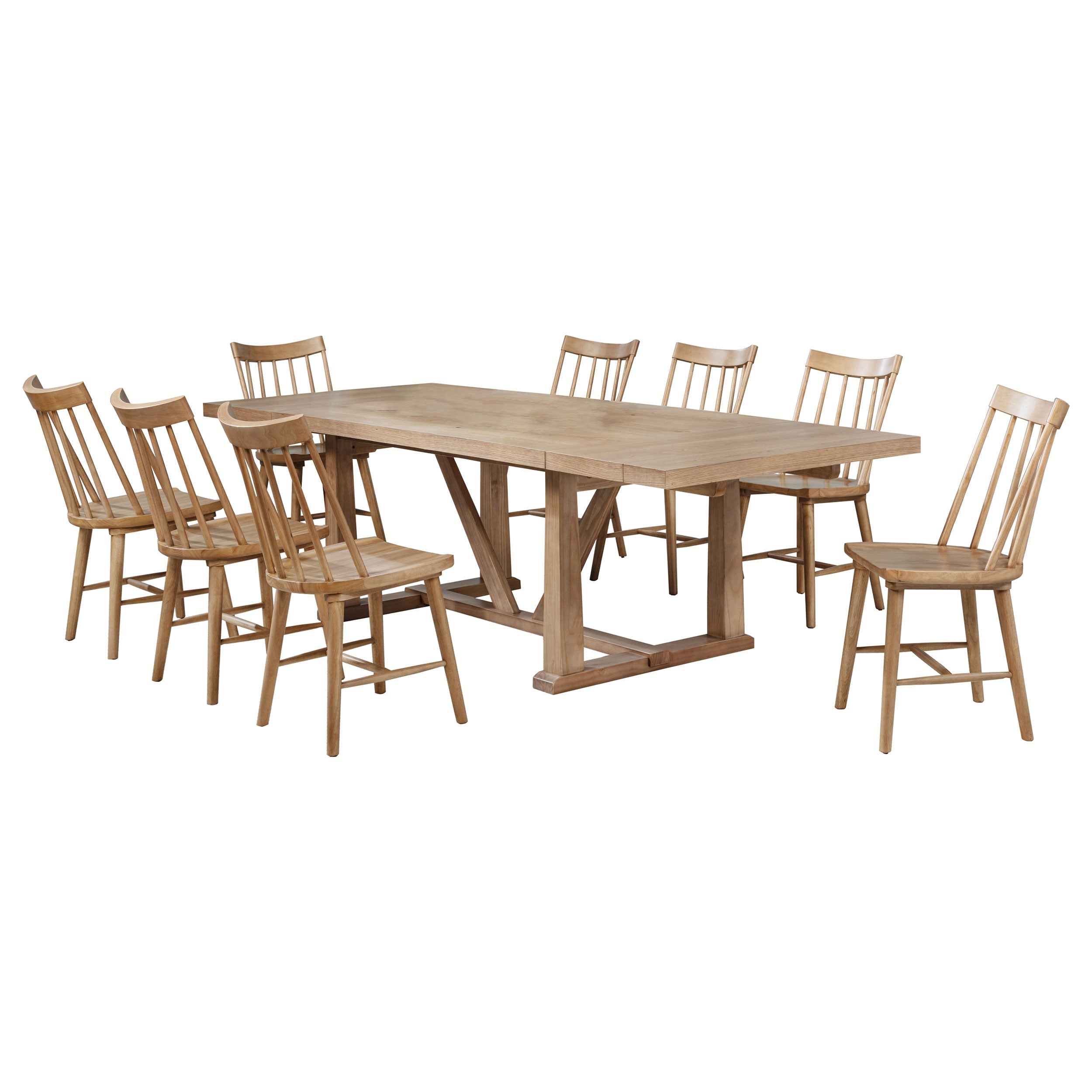 Middleton  Extension Leaf Dining Set Brown and Black