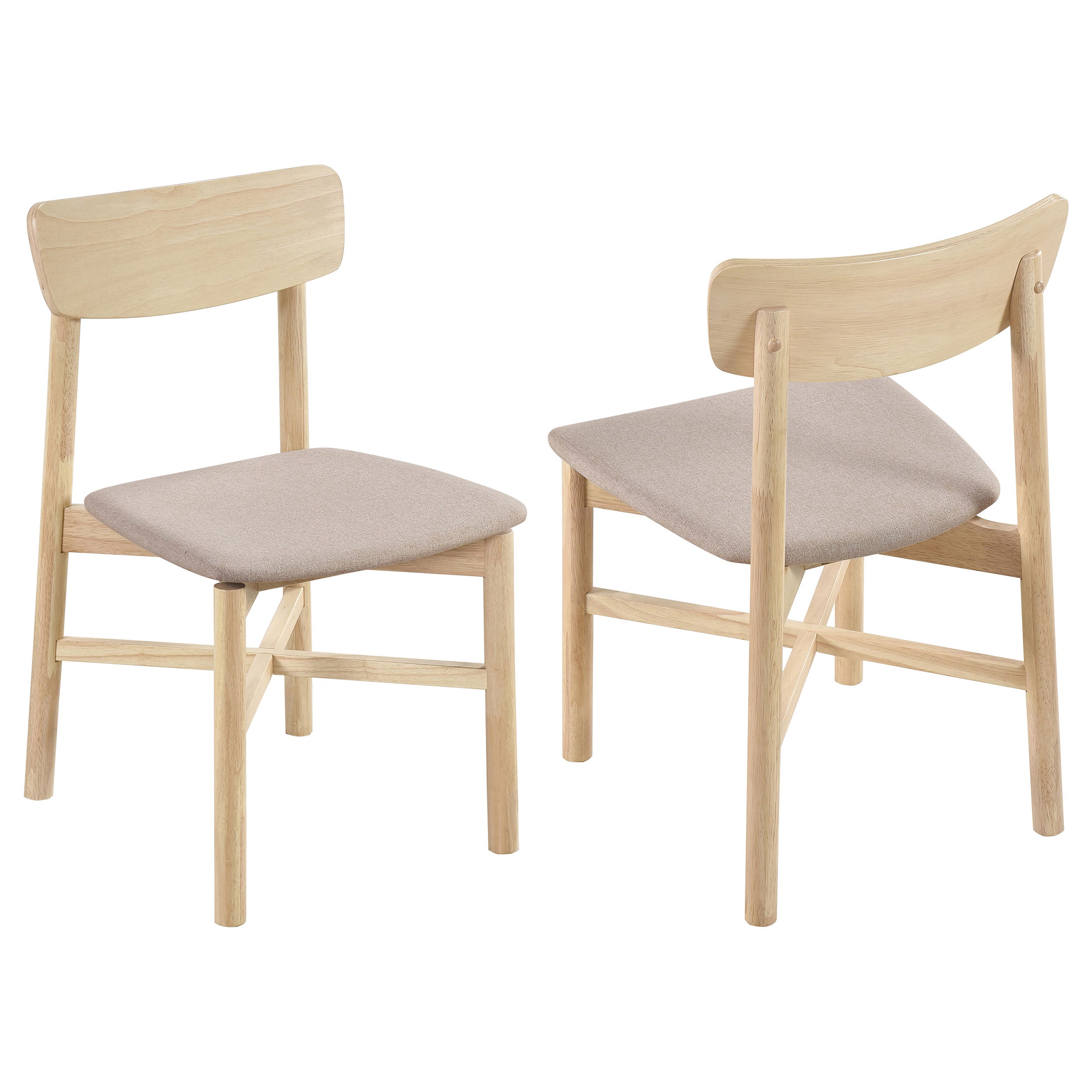Parkridge Dining Side Chair Natural Walnut (Set of 2)