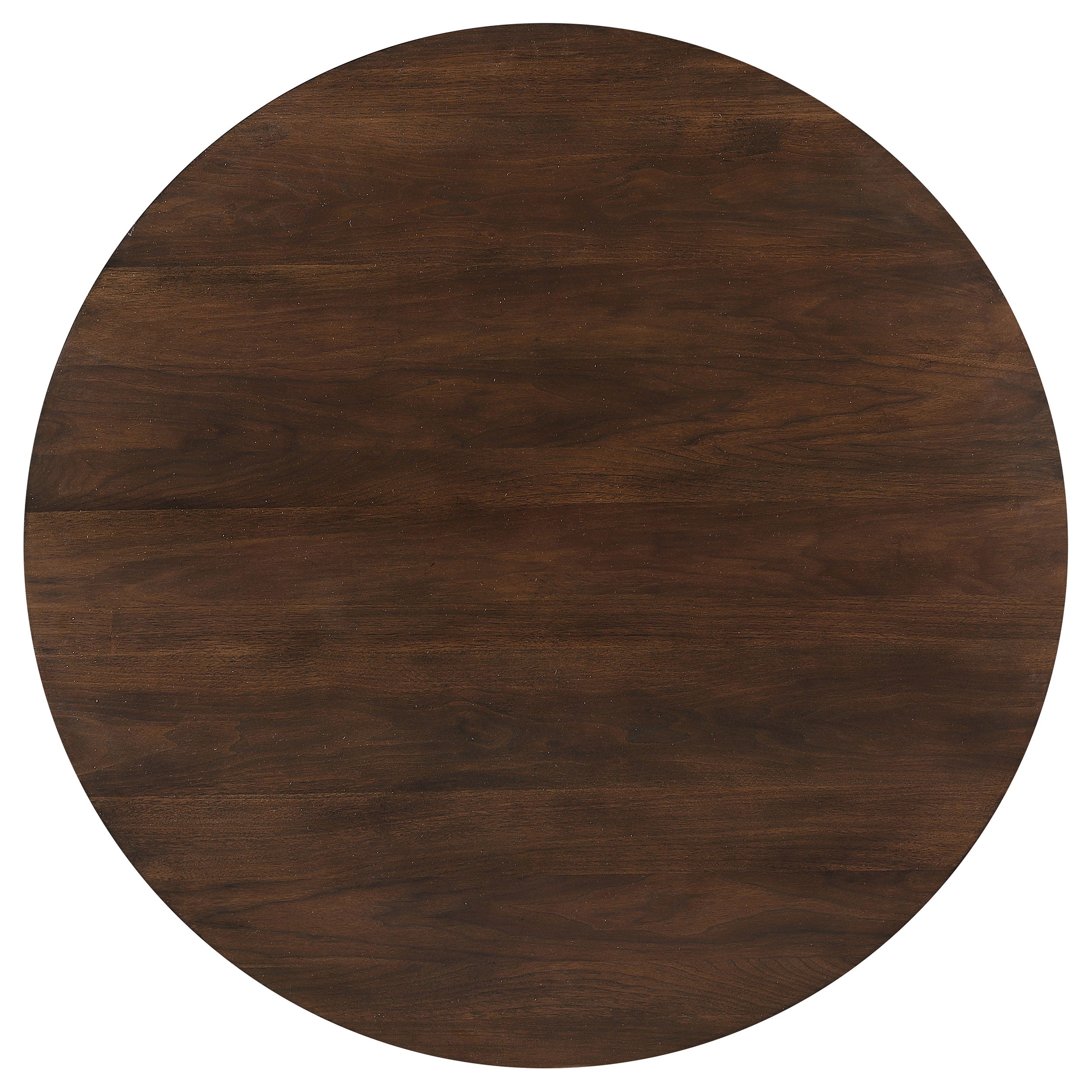 Everton  Round 53-inch Dining Table Set Dark Walnut