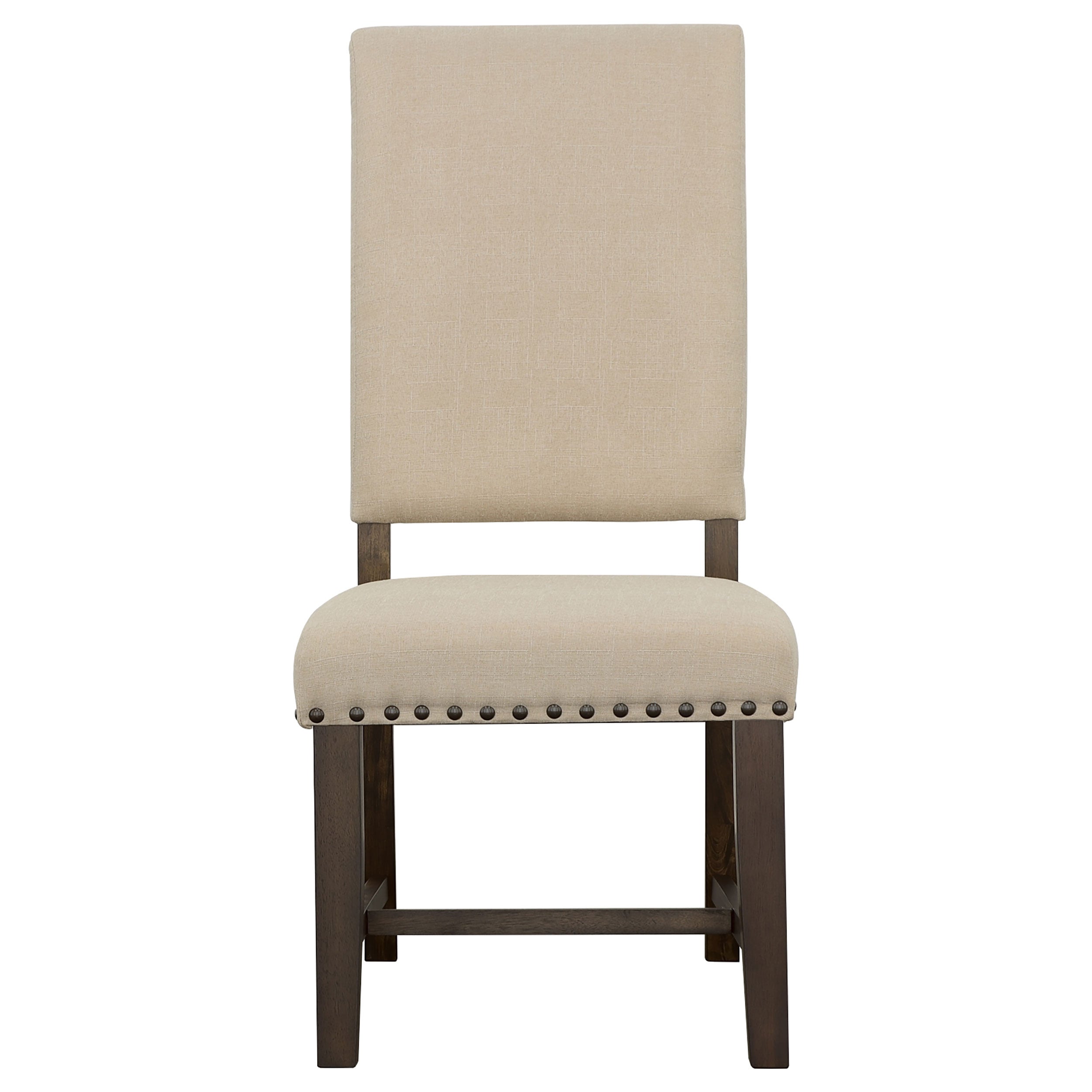 Twain Upholstered Dining Side Chair Beige (Set of 2)