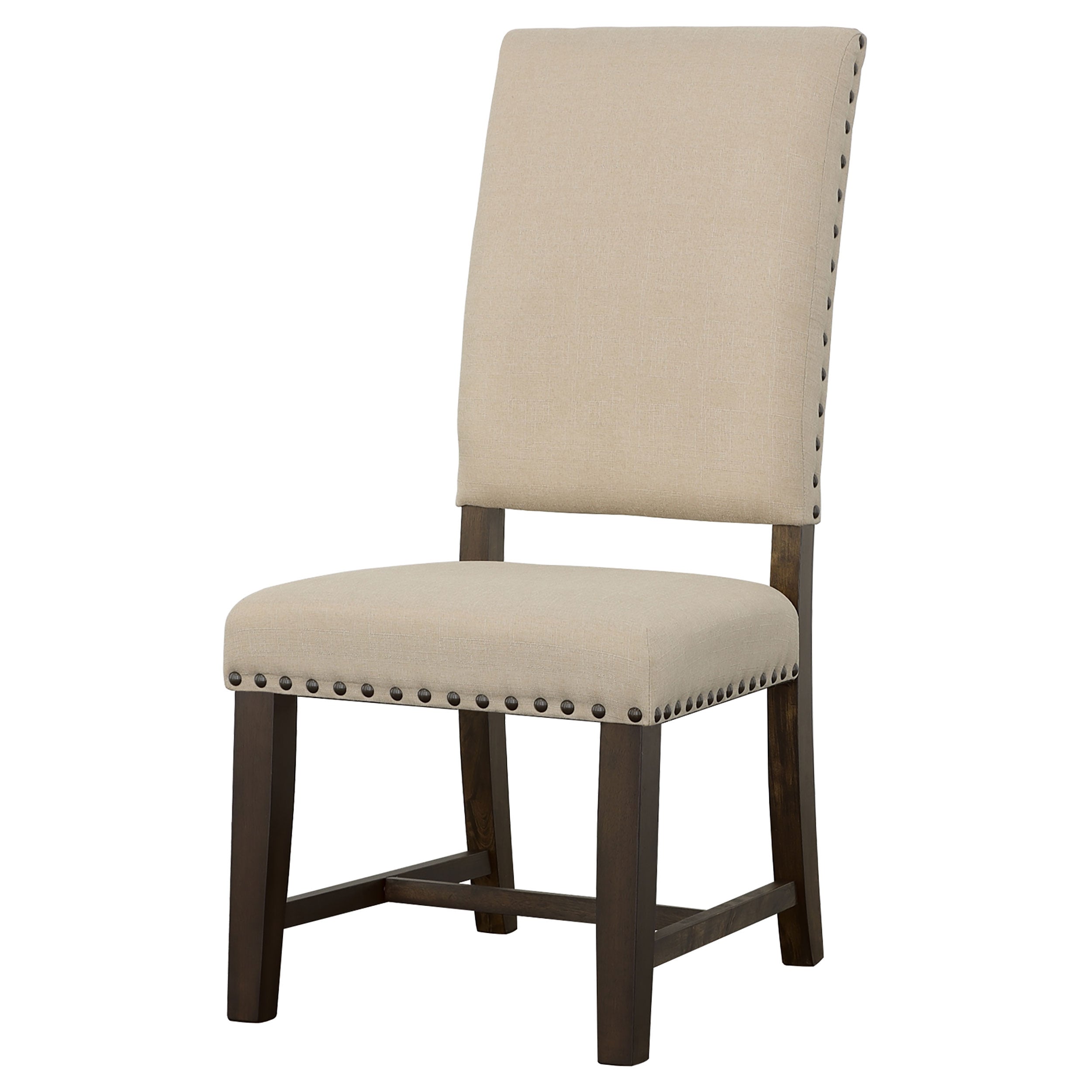 Twain Upholstered Dining Side Chair Beige (Set of 2)