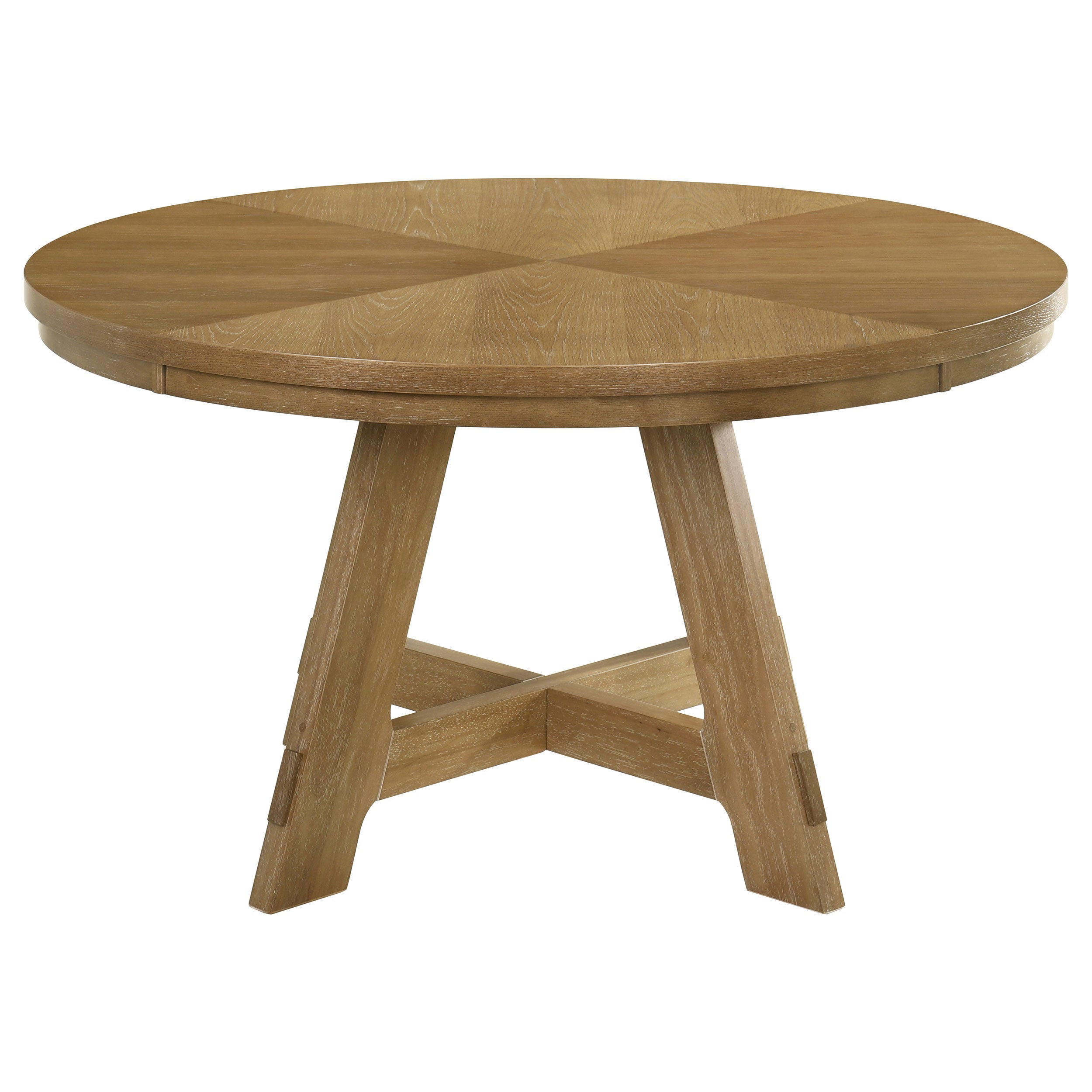 Danvers Dining Table Set Brown Oak and Latte