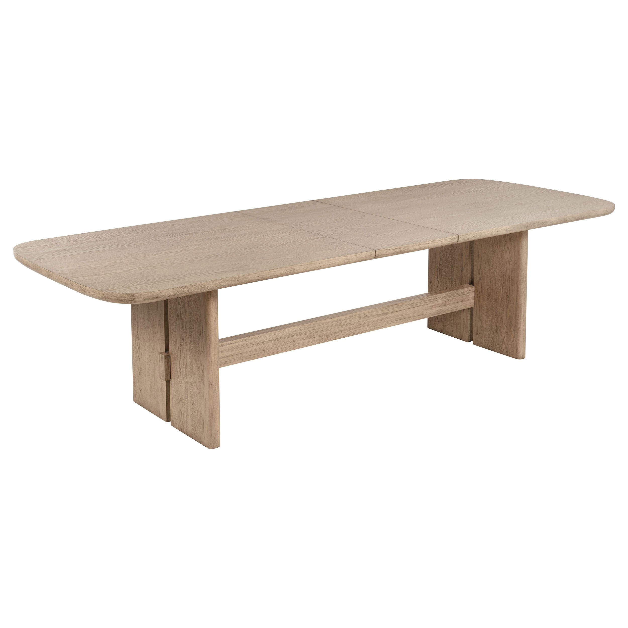 Kailani  Rectangular Wood Dining Table Set Beige Oak