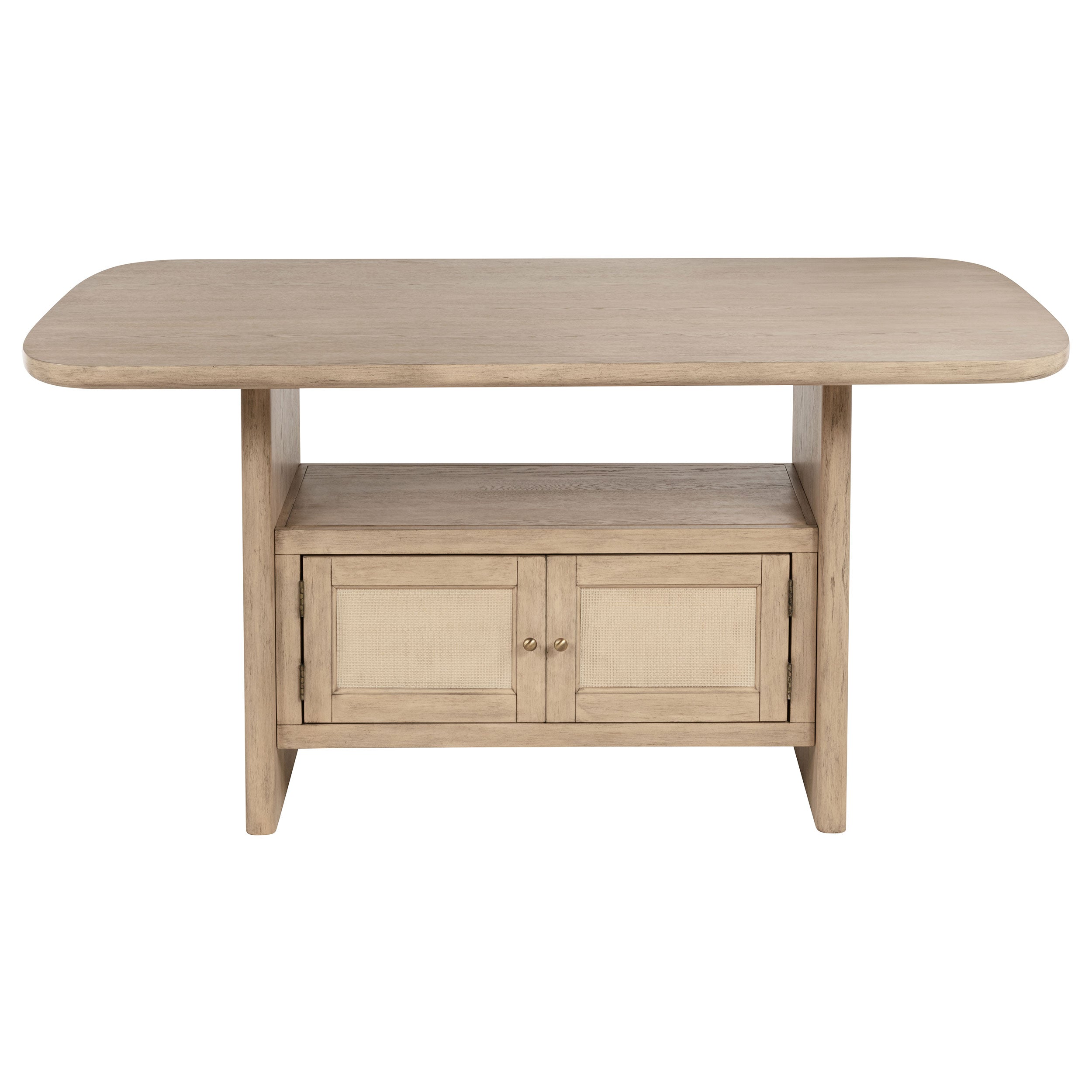 Kailani  Wood Counter Height Dining Set Beige Oak