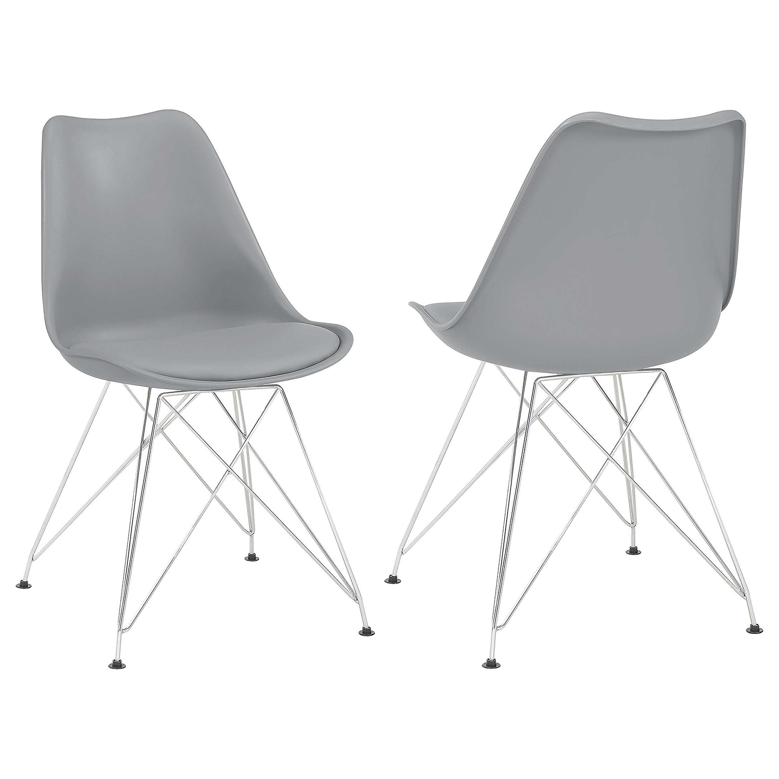 Juniper Polypropylene Dining Side Chair Black (Set of 2)