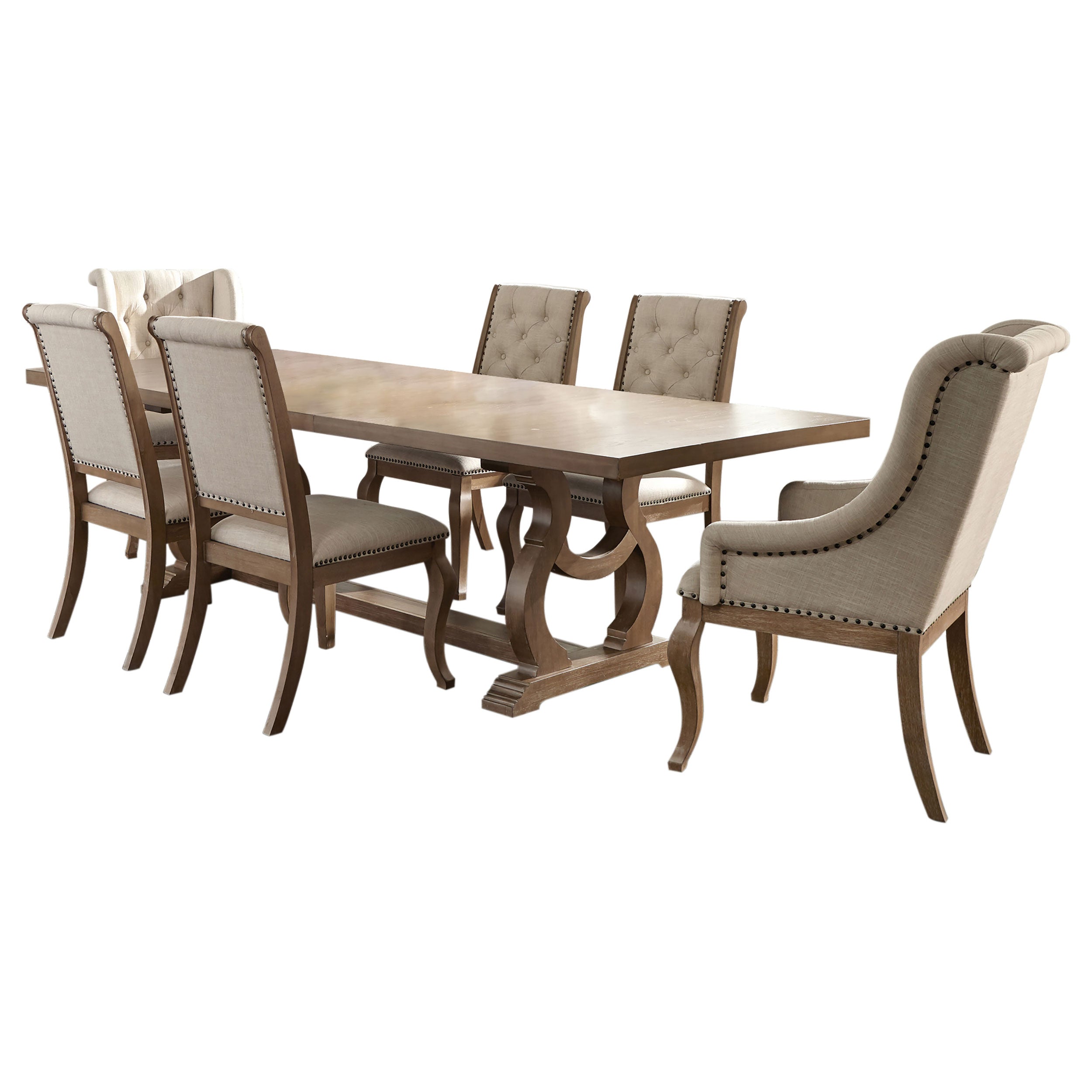 Brockway  Extension Leaf Dining Set Antique Java