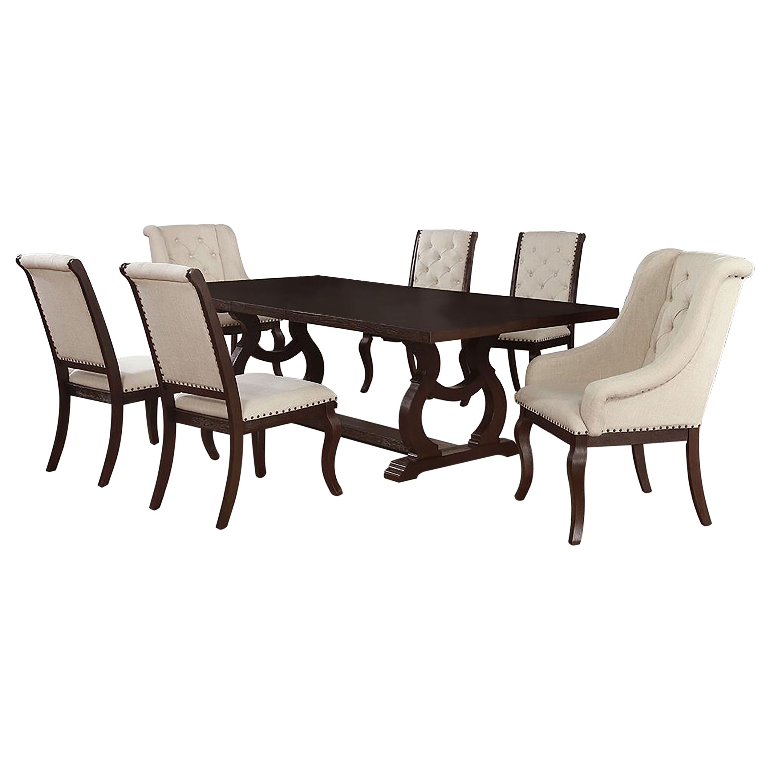 Brockway  Extension Leaf Dining Set Antique Java