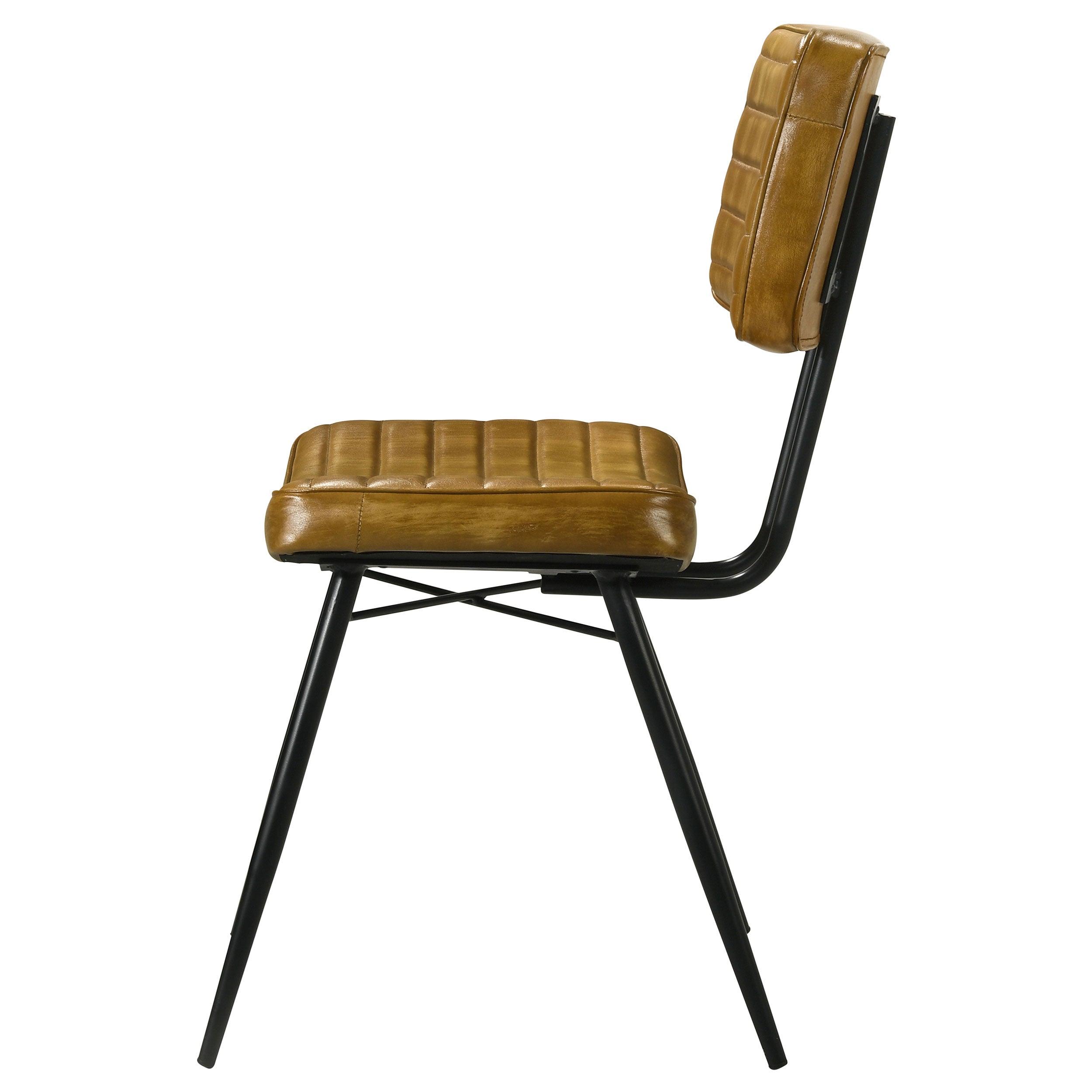 Misty Leather Upholstered Dining Chair Espresso (Set of 2)