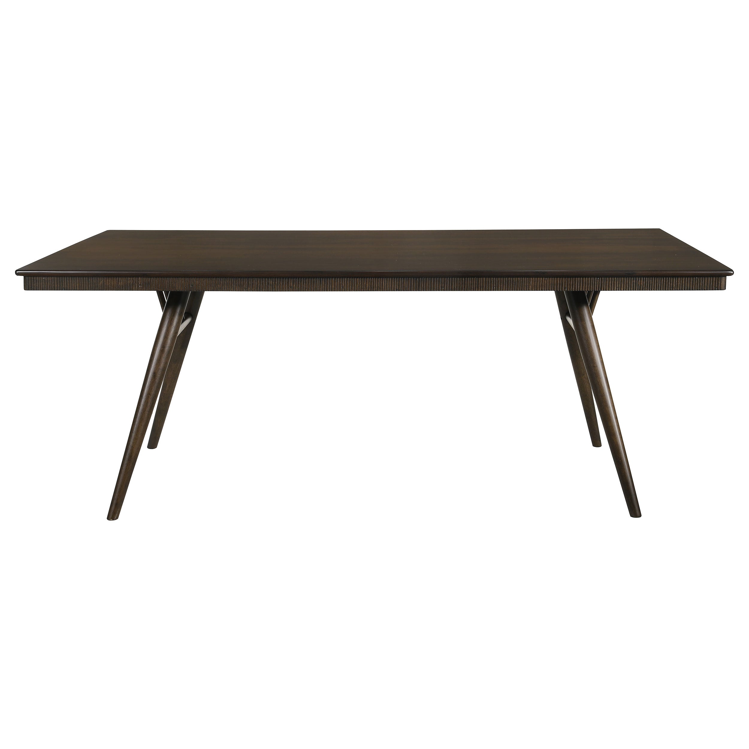 Wes  Rectangular Dining Table Set Dark Walnut