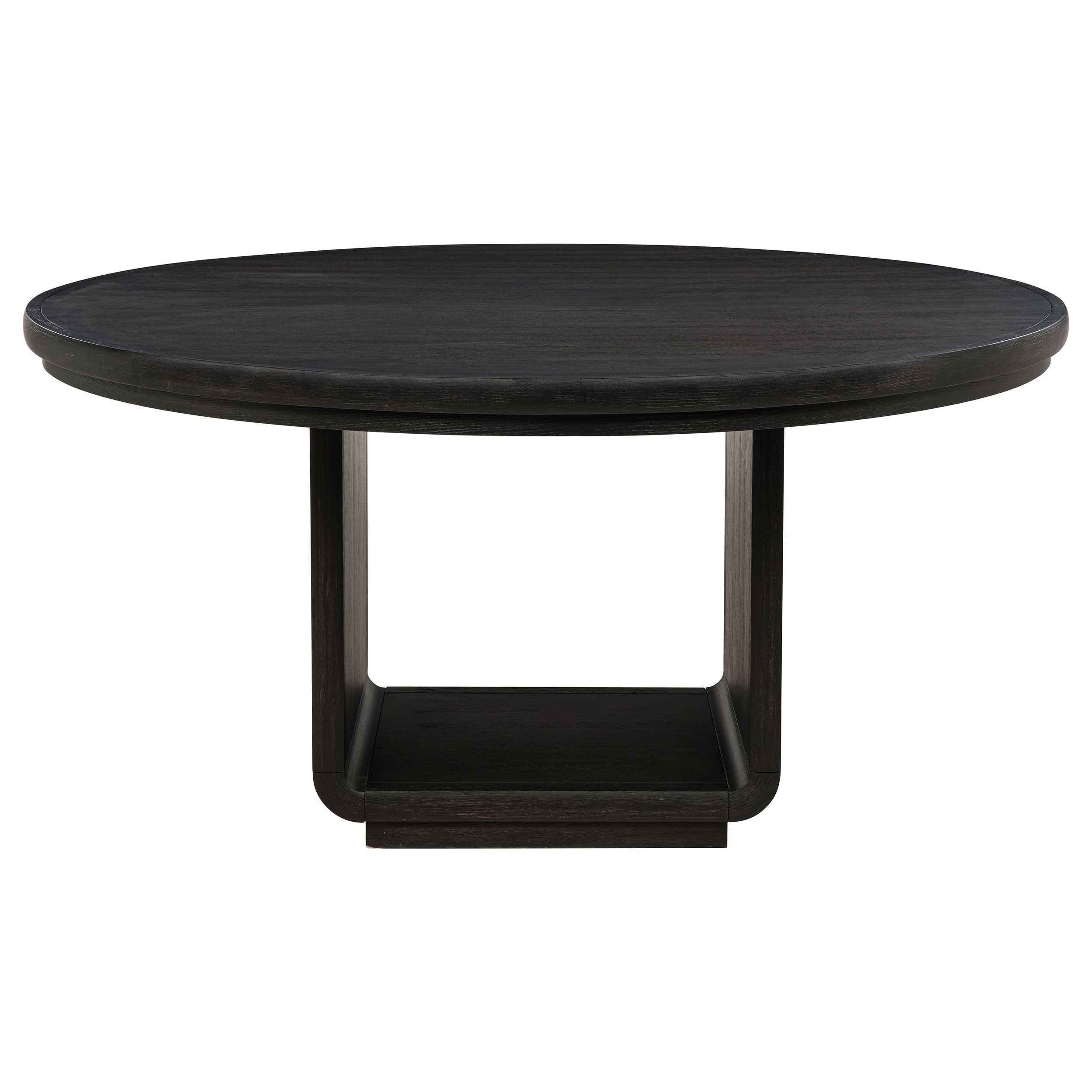 Leandro 60-inch Round Dining Table Burnished Black