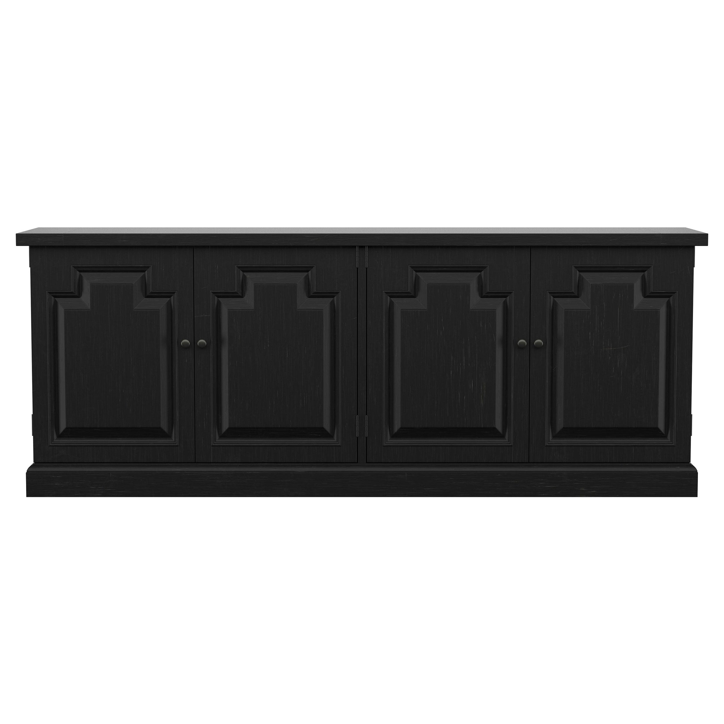 Florence 4-door Dining Sideboard Buffet Cabinet Rustic Honey