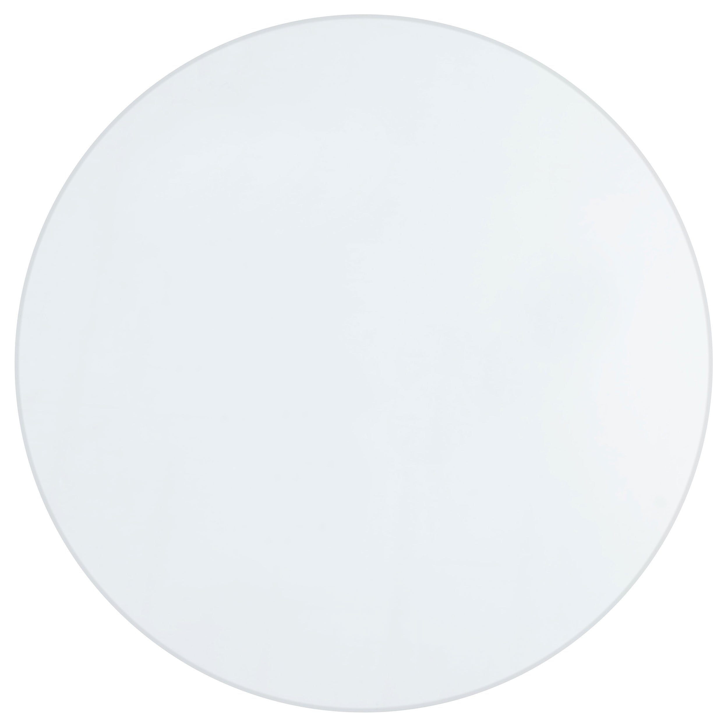 Quinn 5-piece Round Glass Top Mirrored Dining Set