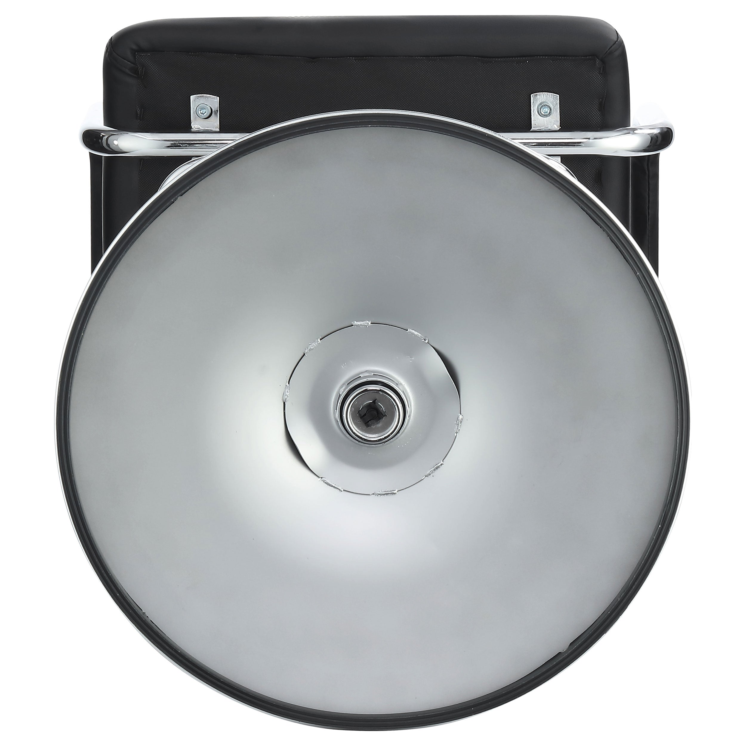 Palomar Adjustable Height Bar Stool Black / White and Chrome