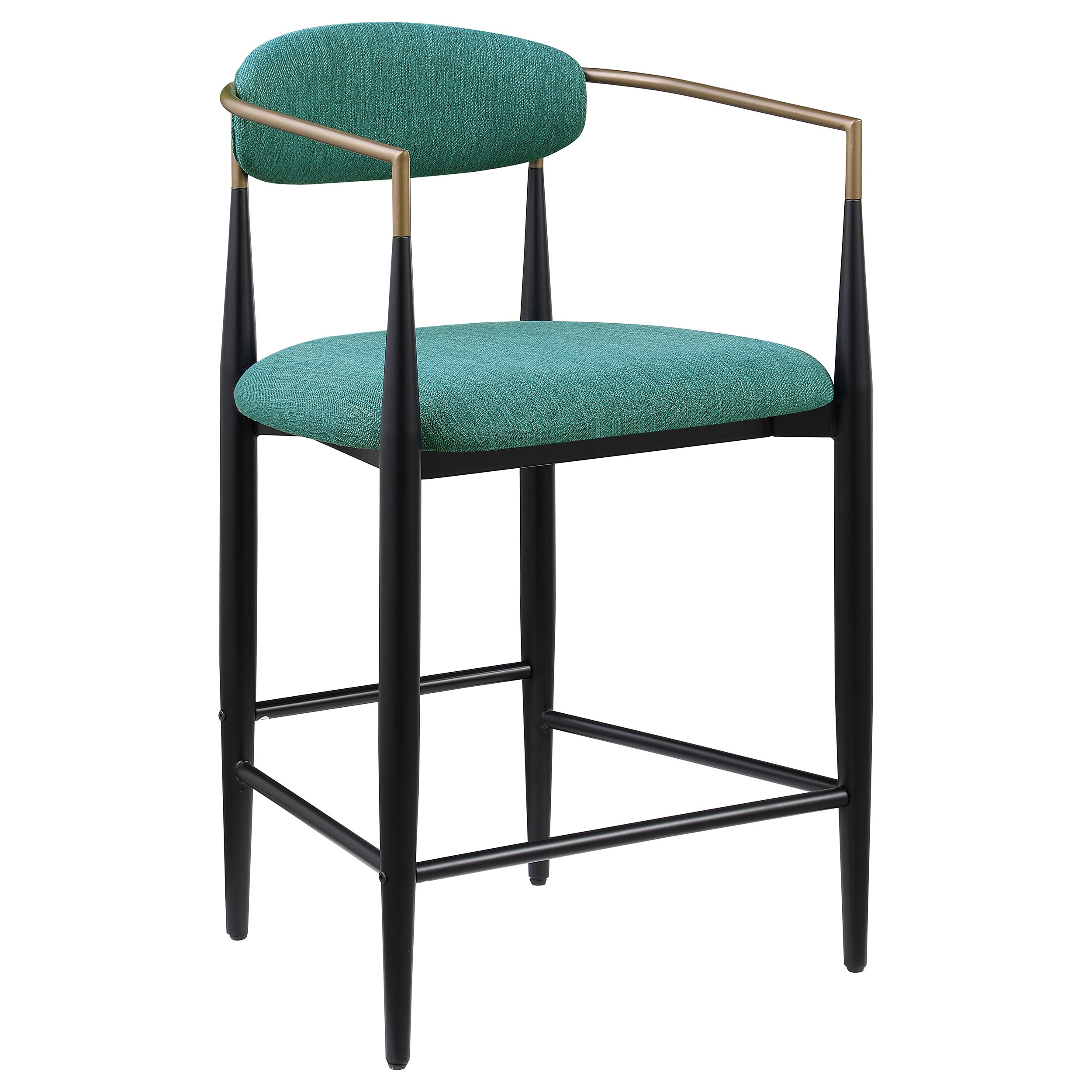 Tina Fabric Upholstered Bar Chair Green (Set of 2)