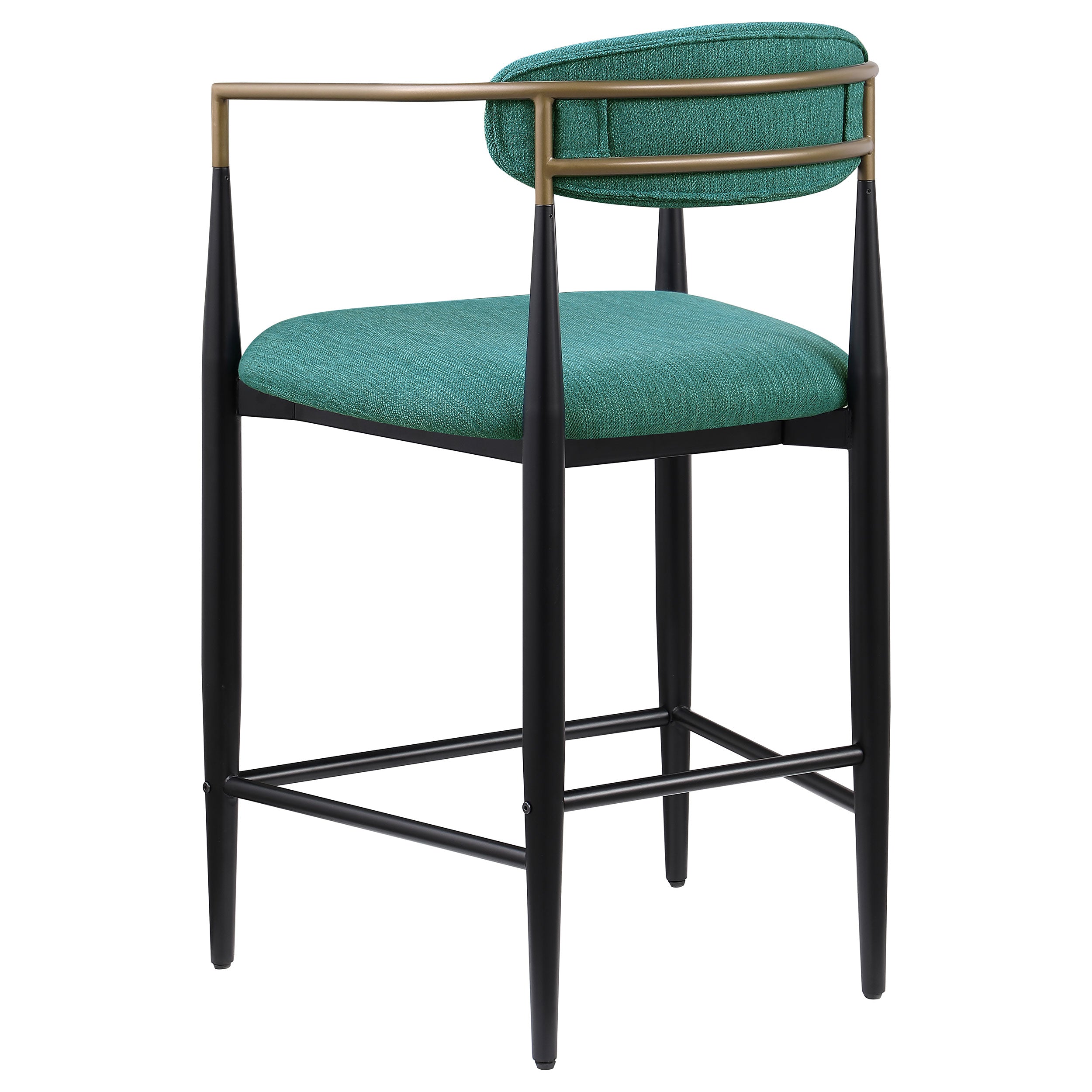 Tina Fabric Upholstered Bar Chair Green (Set of 2)