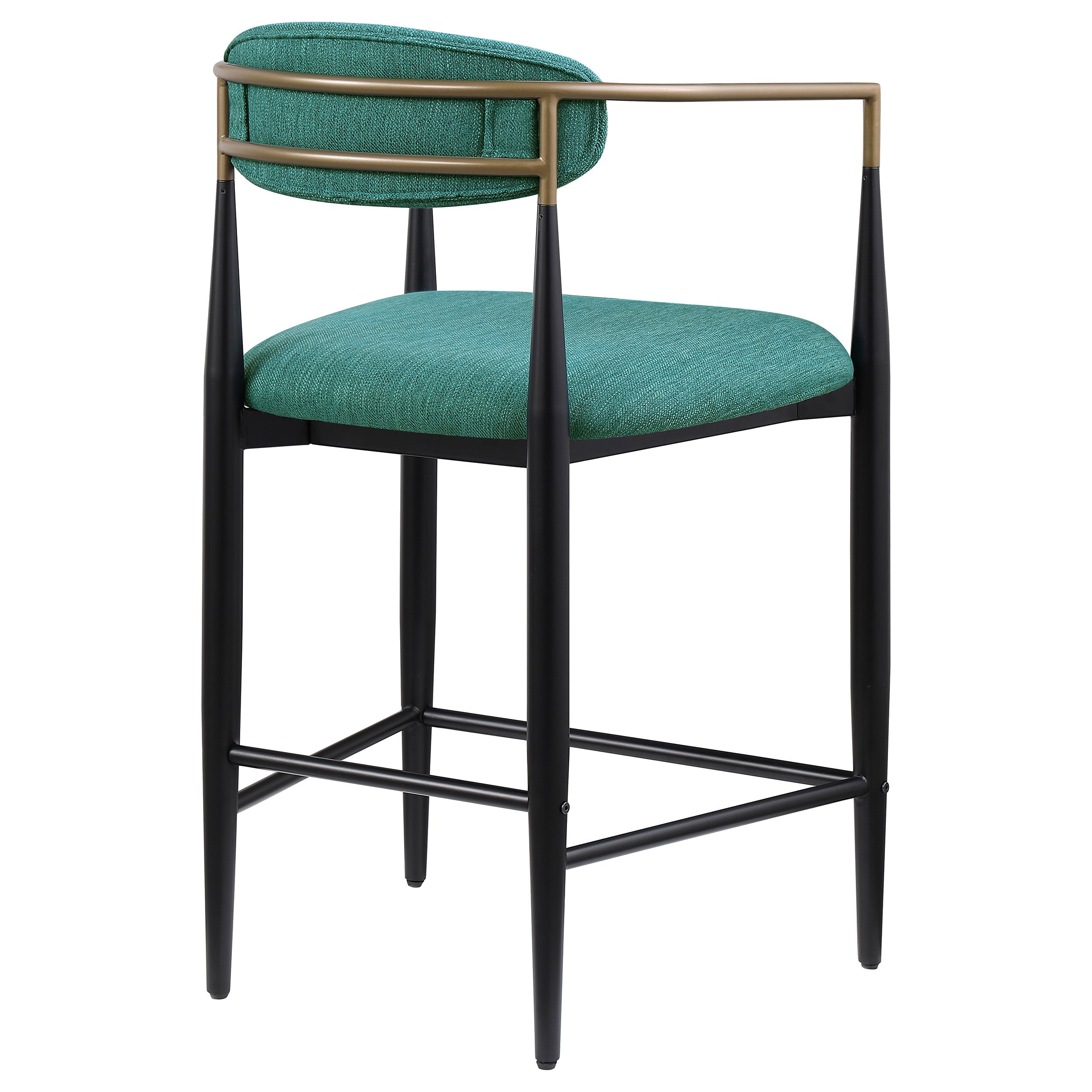 Tina Fabric Upholstered Bar Chair Green (Set of 2)
