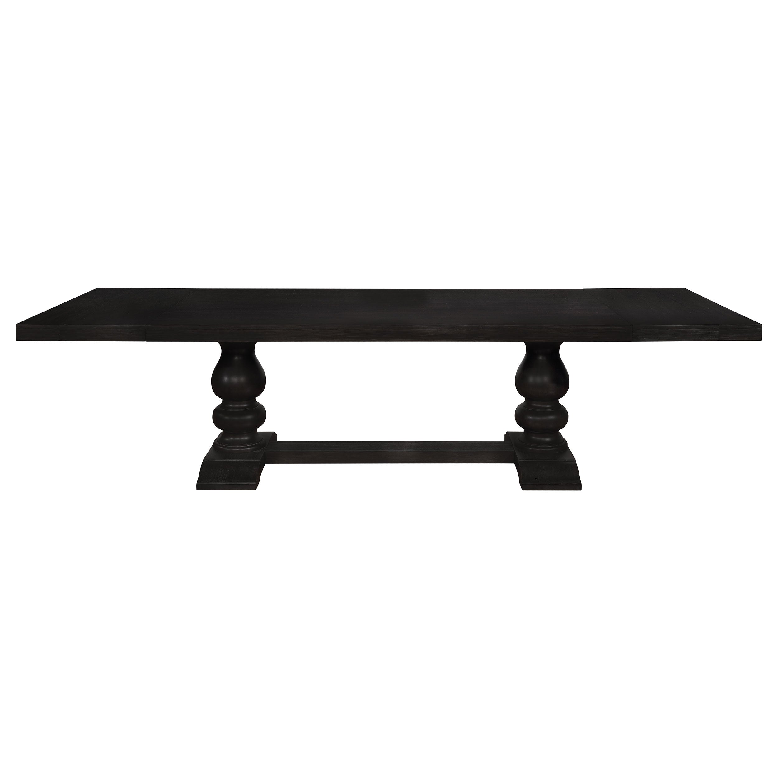 Phelps  Rectangular Dining Table Set Distressed Noir