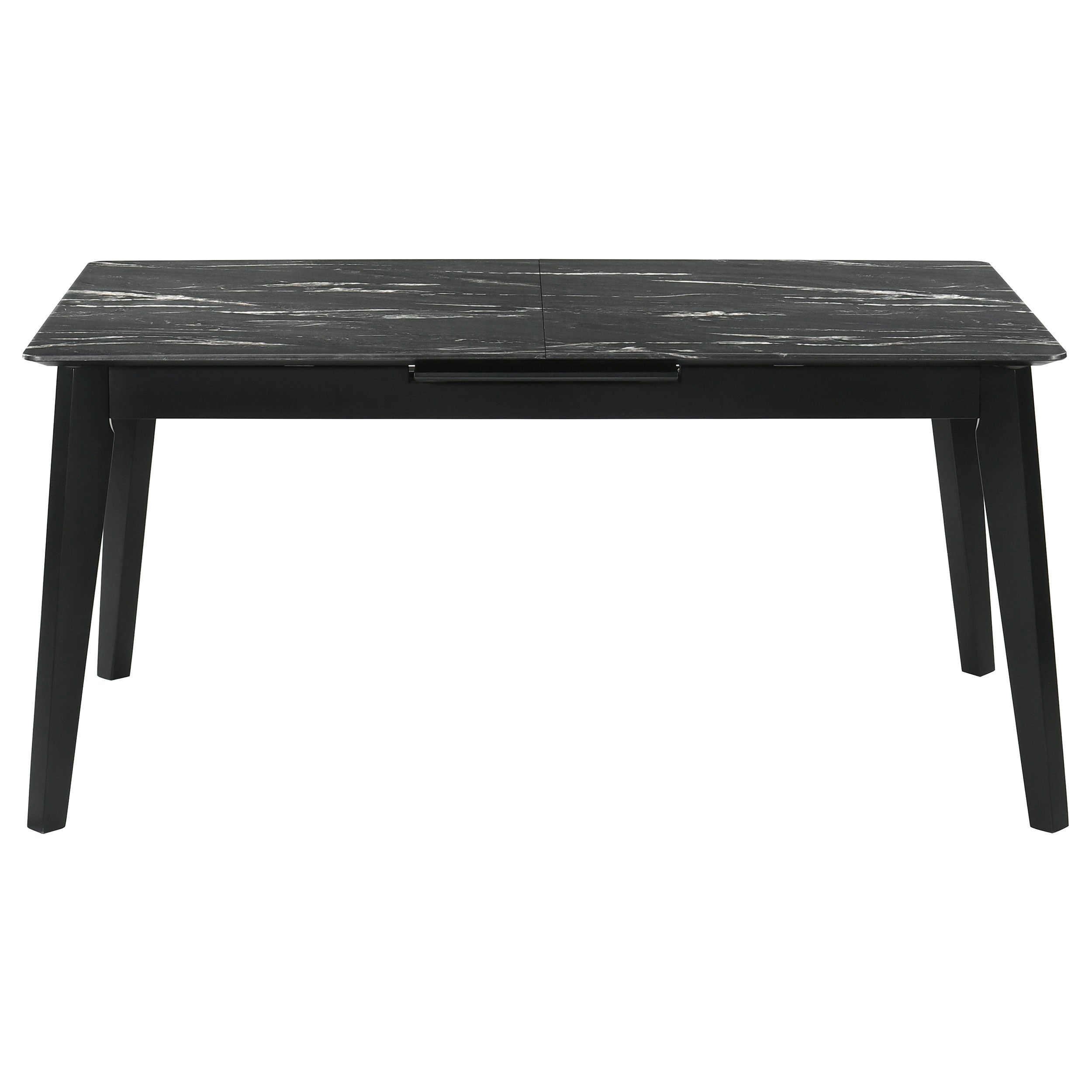 Crestmont Extension Leaf Dining Table Set Black